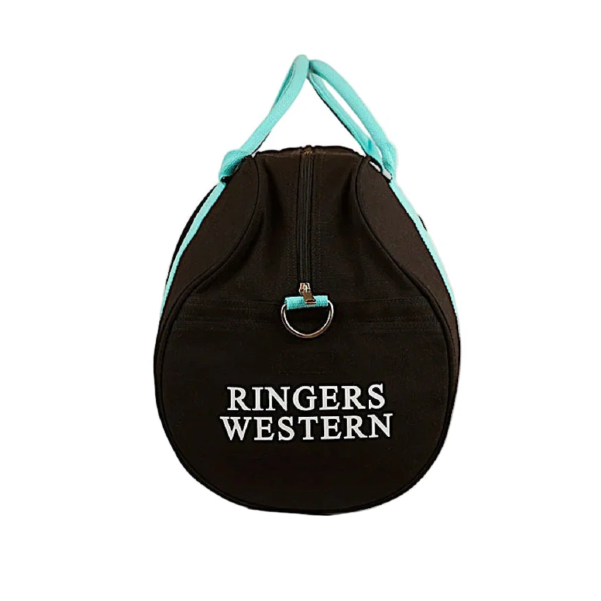 Ringers Western Gundagai Duffle Bag - Black/Turquoise - Image 2