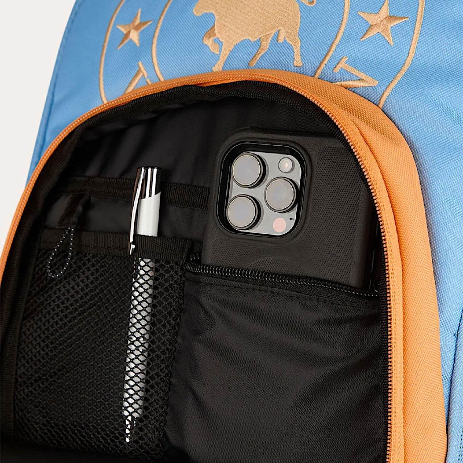 Ringers Western Holtze Backpack - Light Blue/Orange - Image 3