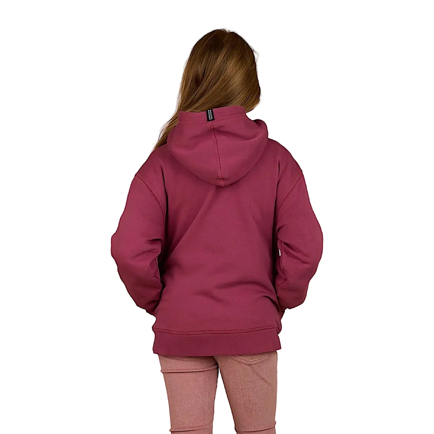 Ringers Western Kid's Campus Oversized Hoodie - Berry - Image 4