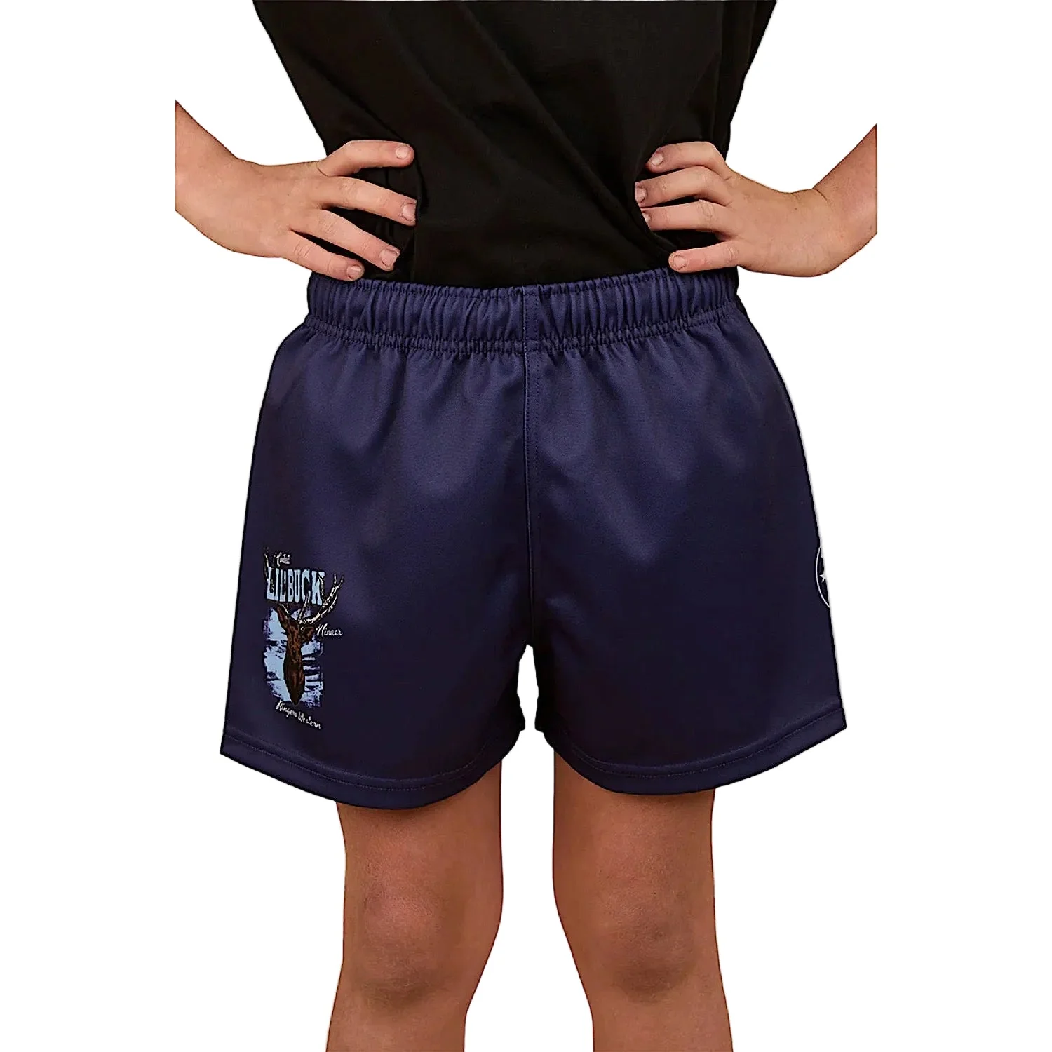 Ringers Western Kid's Lil Buck Footy Short - Navy