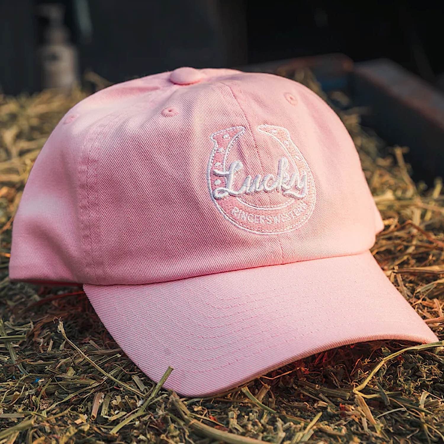 Ringers Western Kid's Lucky Baseball Cap - Pastel Pink - Image 3