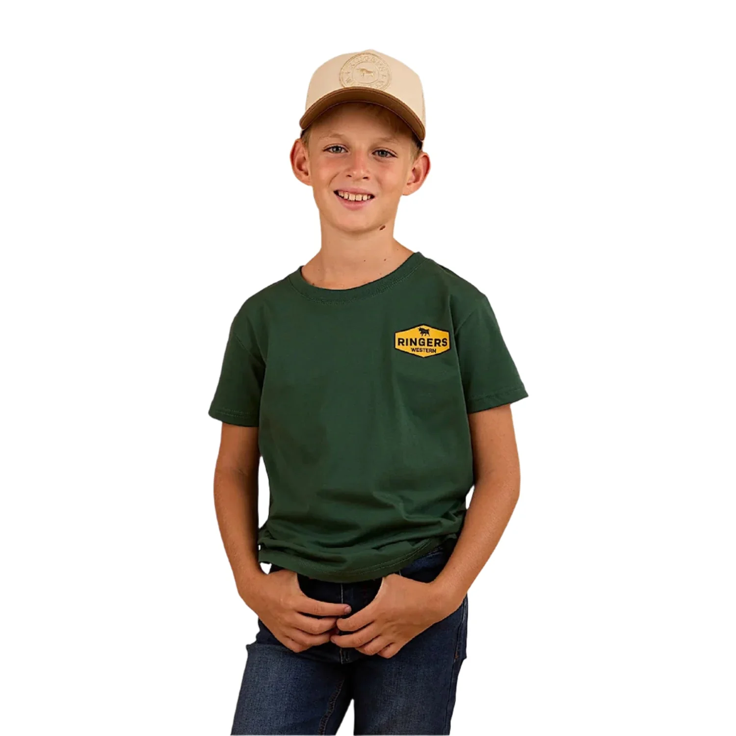 Ringers Western Kid's Servo Classic Fit T-Shirt - Pine - Image 2