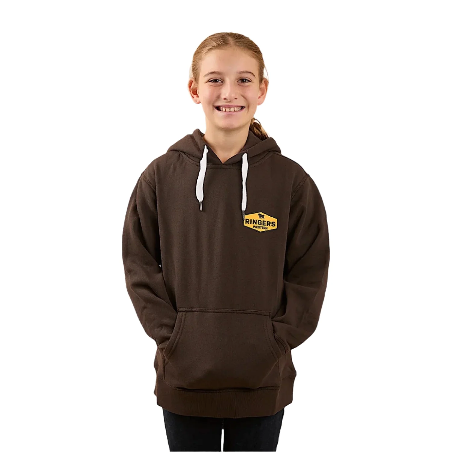 Ringers Western Kid's Servo Hoodie - Charcoal