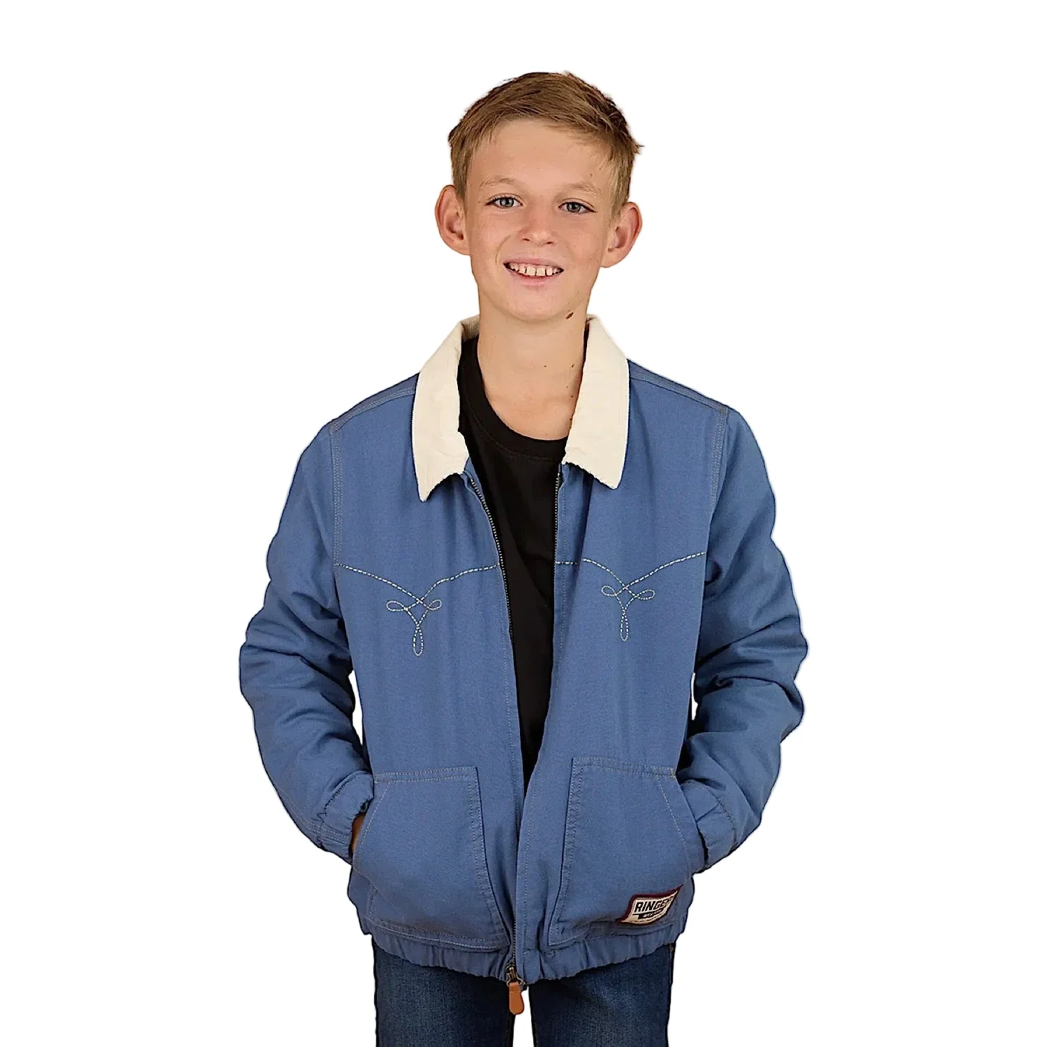 Ringers Western Kid's Westbury Western Jacket - Yale Blue