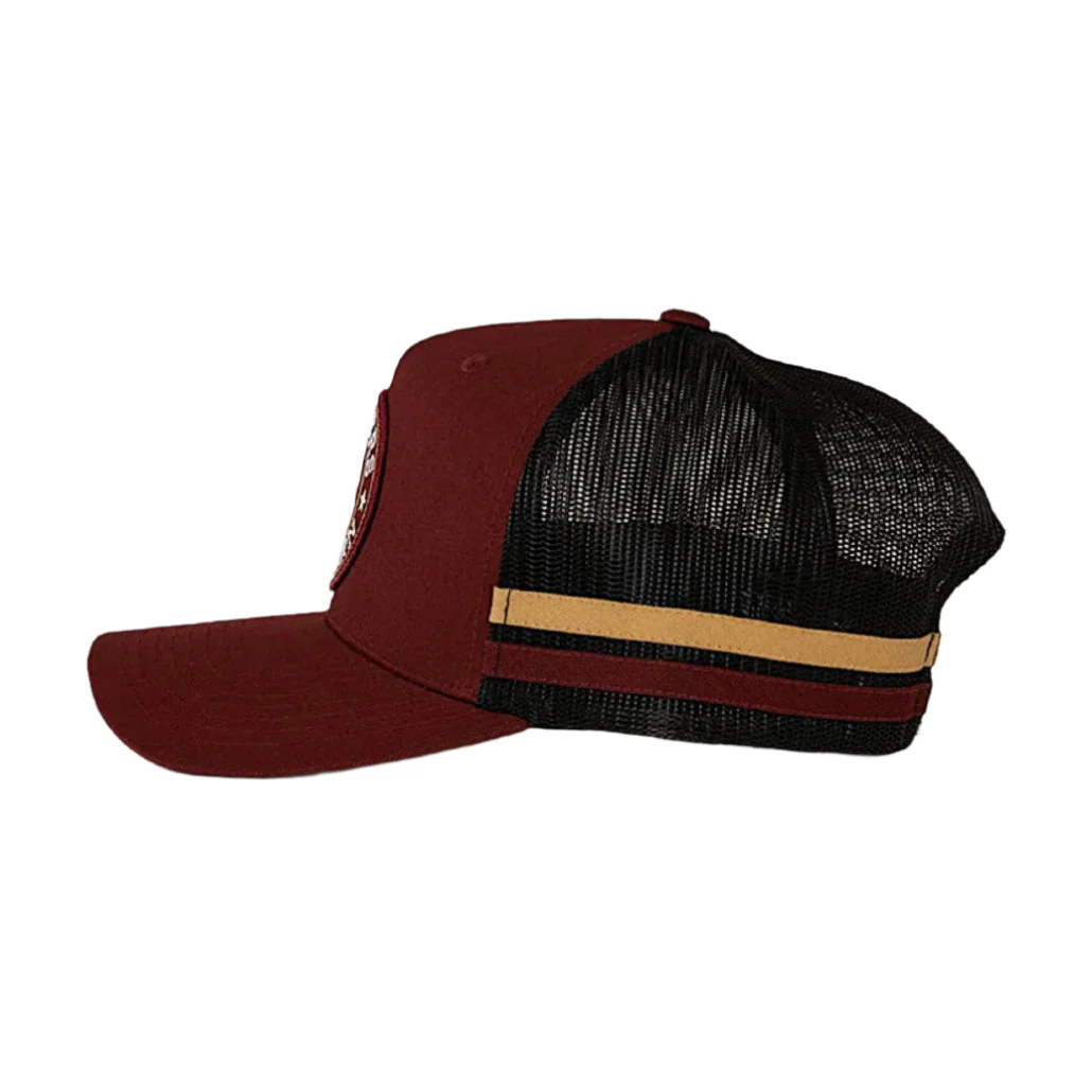 Ringers Western McCoy Trucker Cap - Burgundy - Image 2