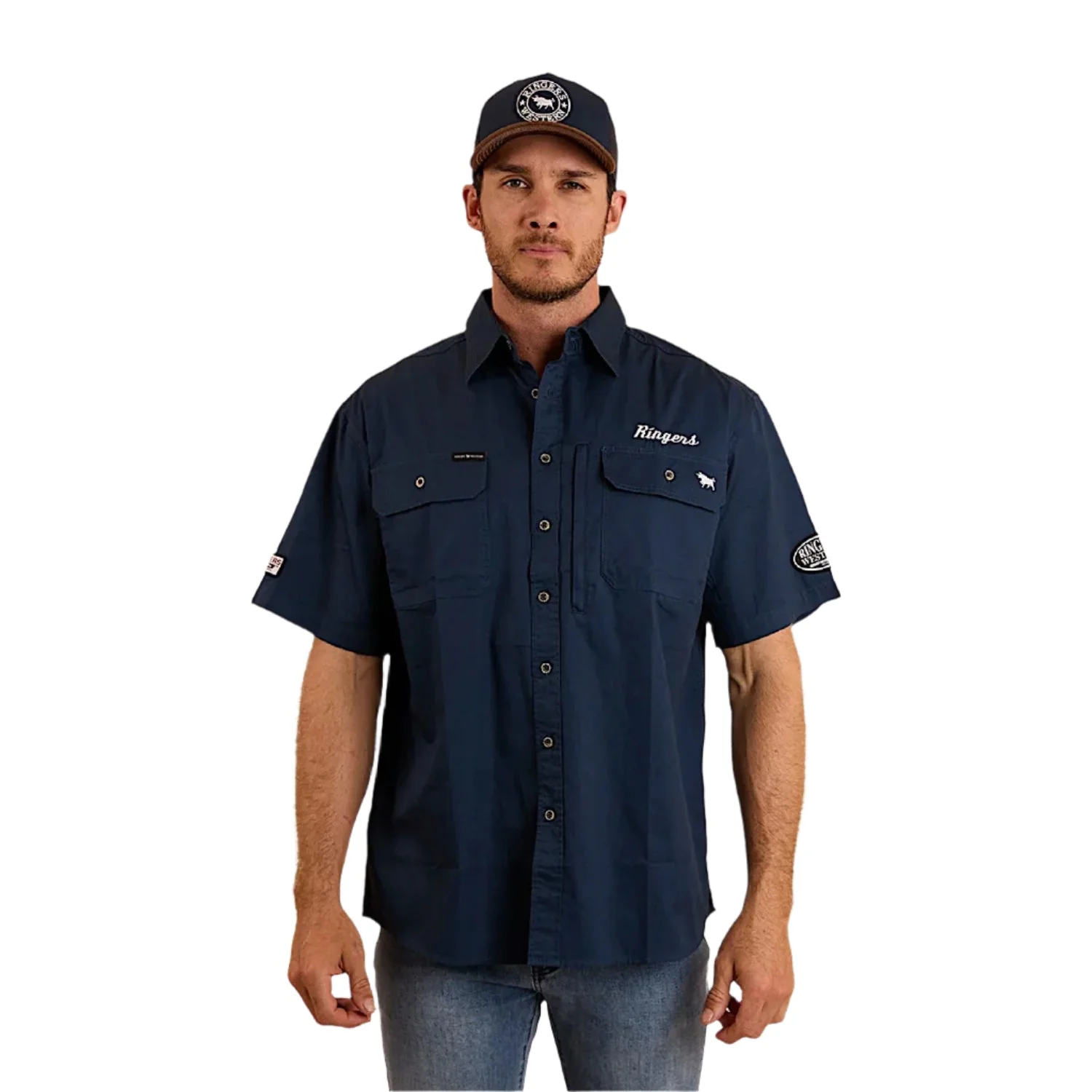 Ringers Western Men's Big Rig Shirt - Navy - Image 2