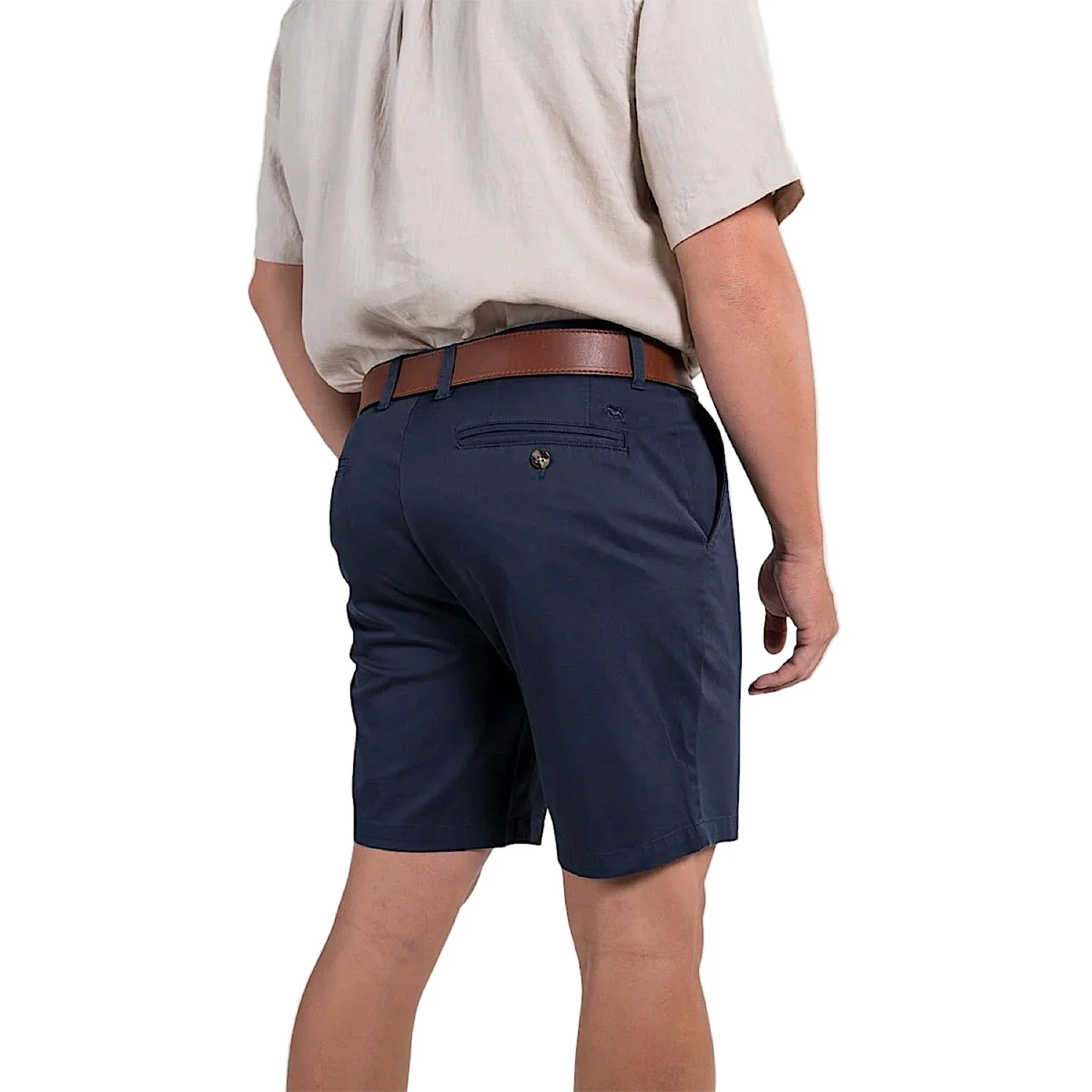 Ringers Western Men's Bingara Chino Shorts - Dark Navy - Image 2