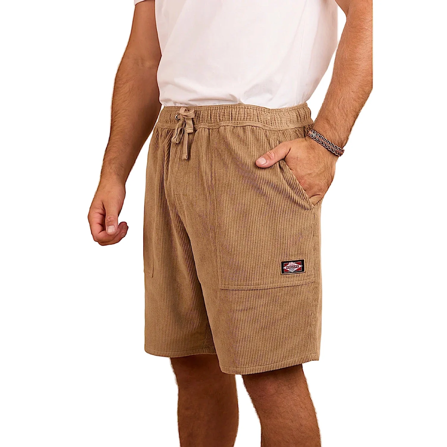 Ringers Western Men's Countryside Corduroy Walk Short - Dark Sand - Image 2