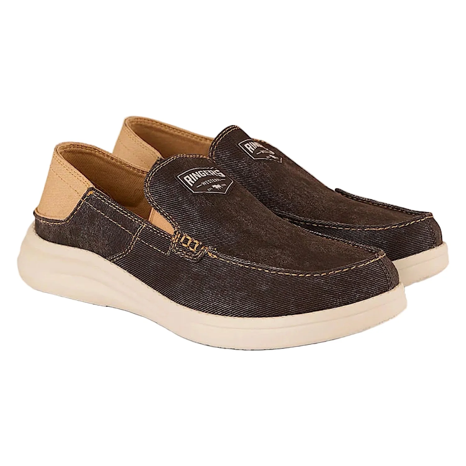 Ringers Western Men's Cruiza Slip-On - Dark Brown