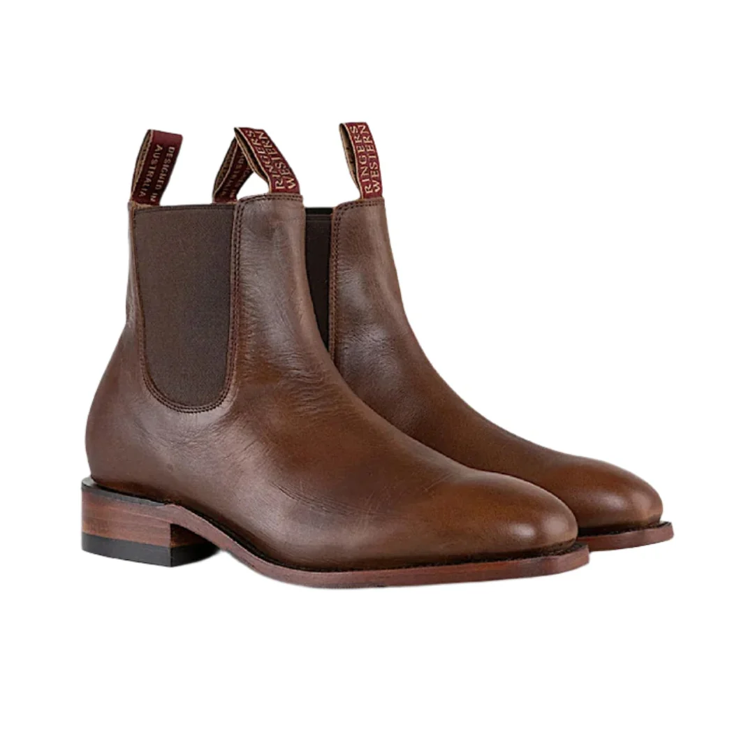 Ringers Western Men's Kununarra Boot - Burnt Brown