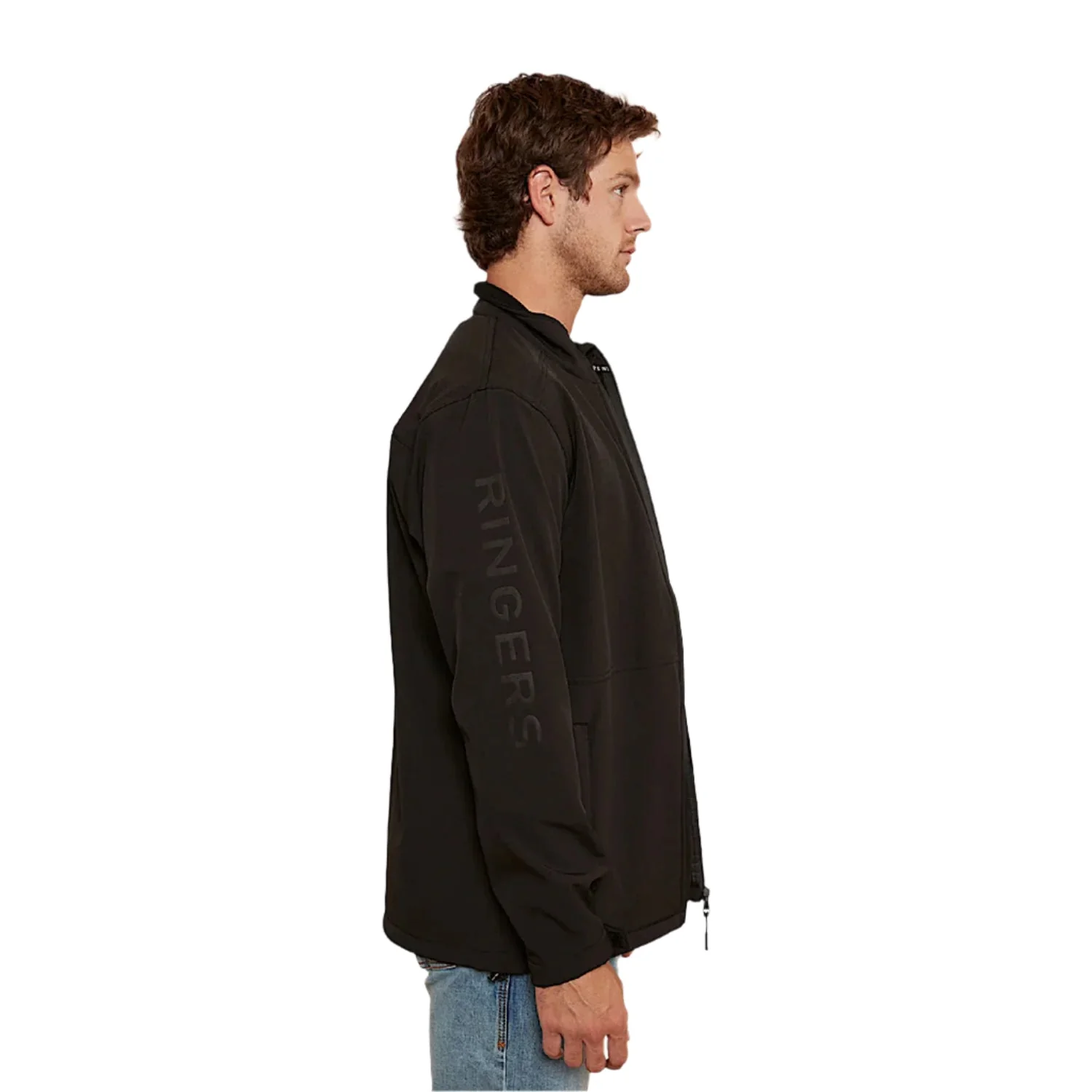 Ringers Western Men's Roberts Windbreaker - Black - Image 3