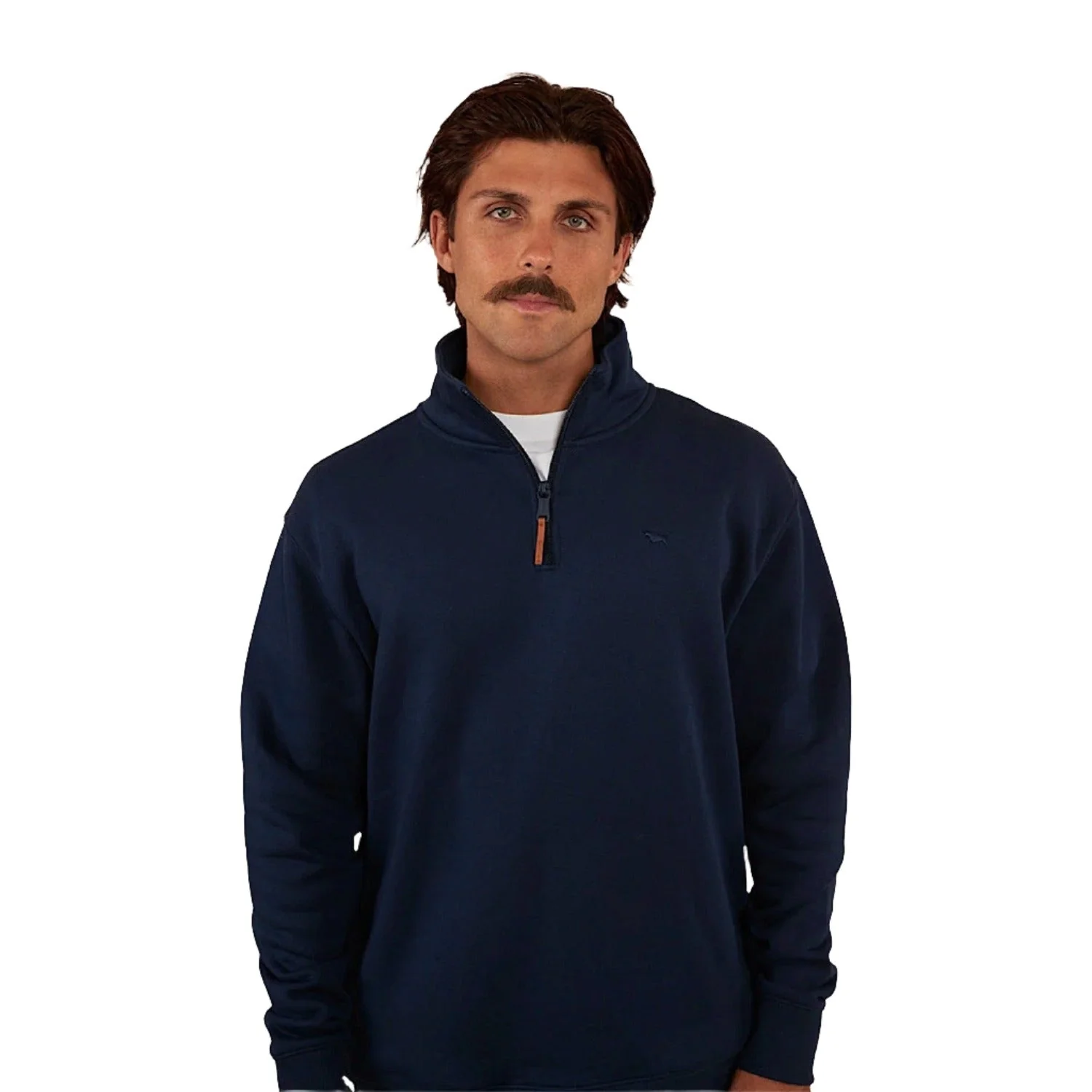 Ringers Western Men's Strand 1/4 Zip Crew - Navy - Image 5