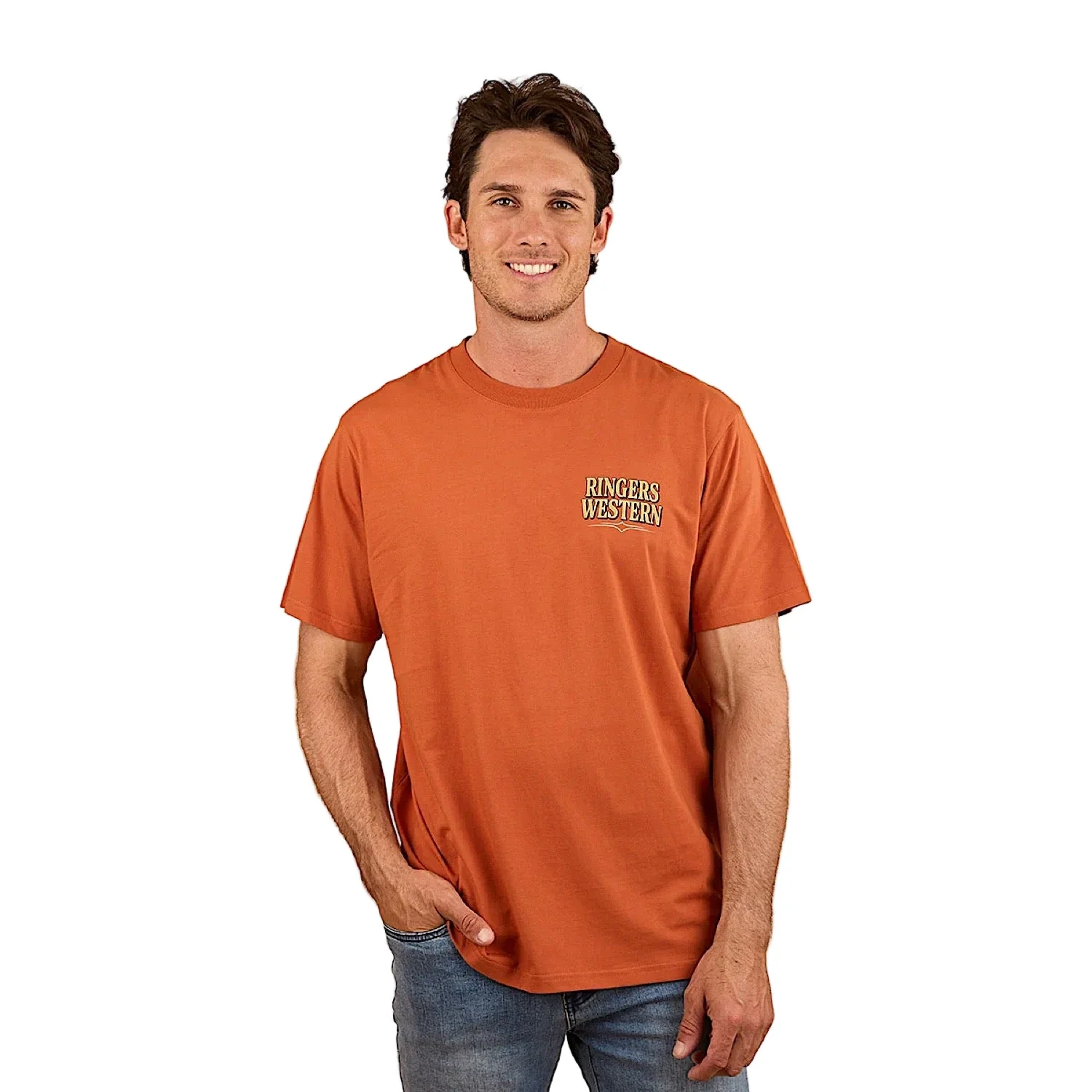 Ringers Western Men's Workhorse Loose Fit T-Shirt - Rust