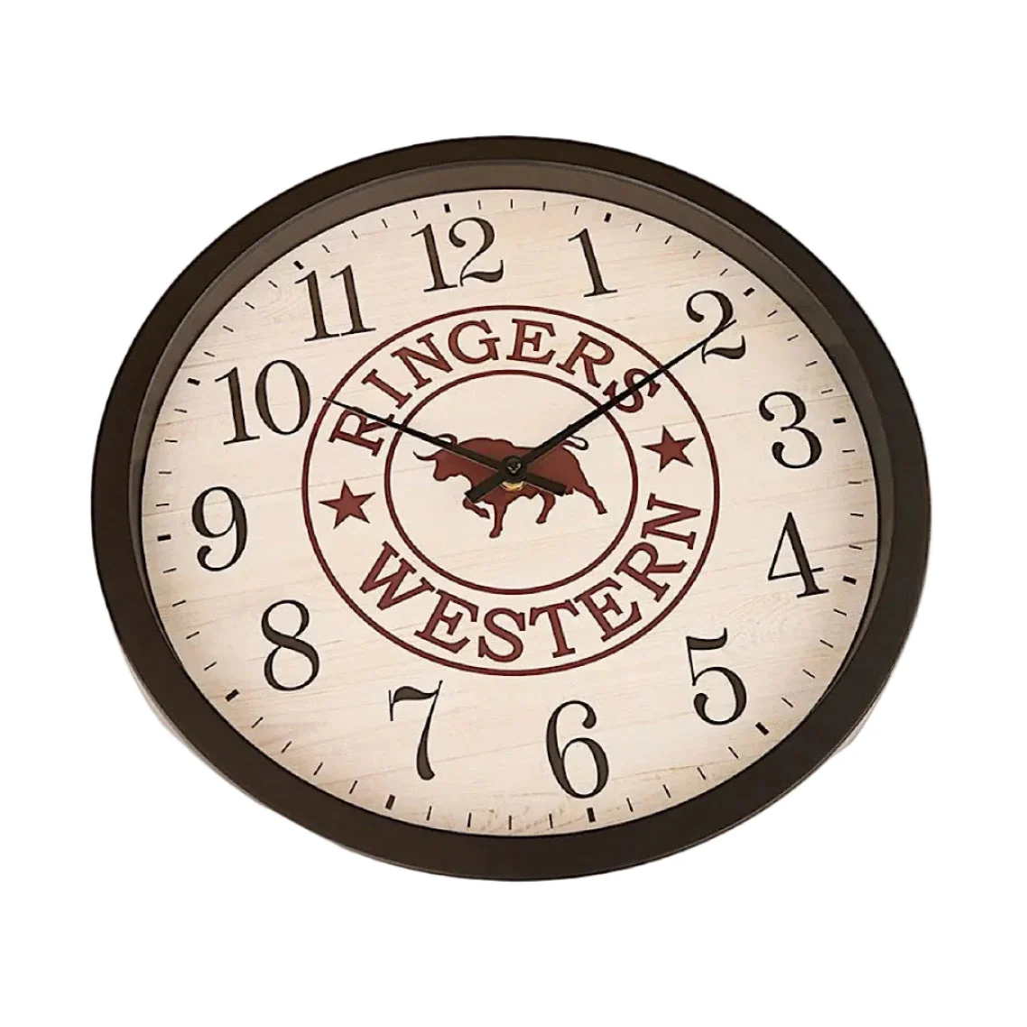 Ringers Western On Time Is Late 16" Wall Clock - Antique - Image 3