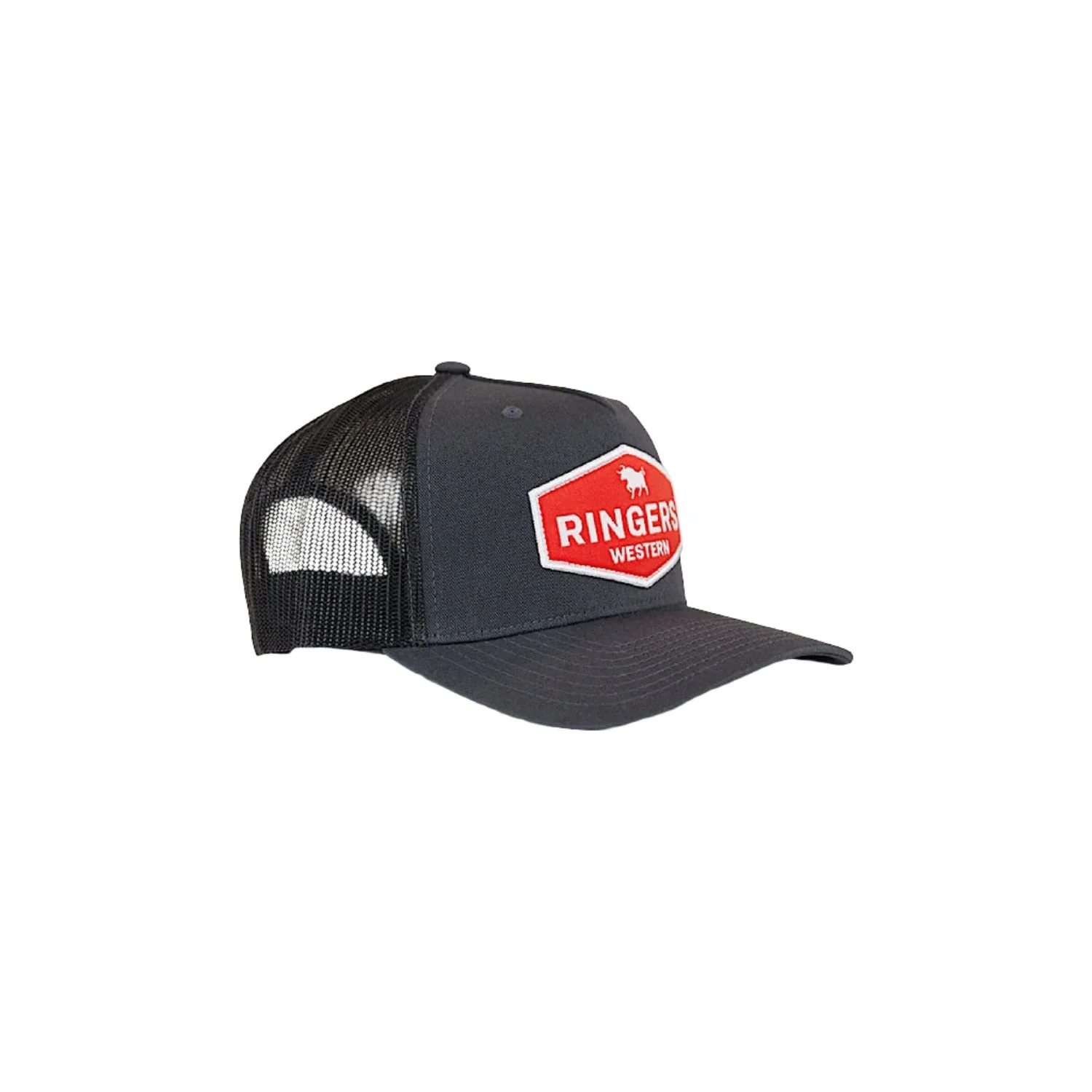 Ringers Western Scotty Trucker Cap - Charcoal/Red - Image 4