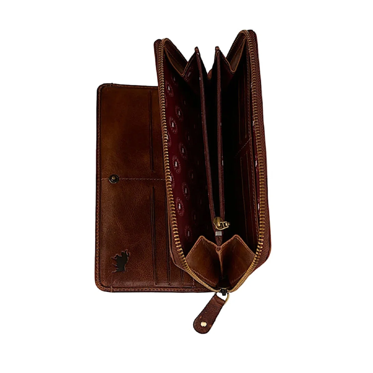Ringers Western Toro Dama Zip Purse - Cognac - Image 3