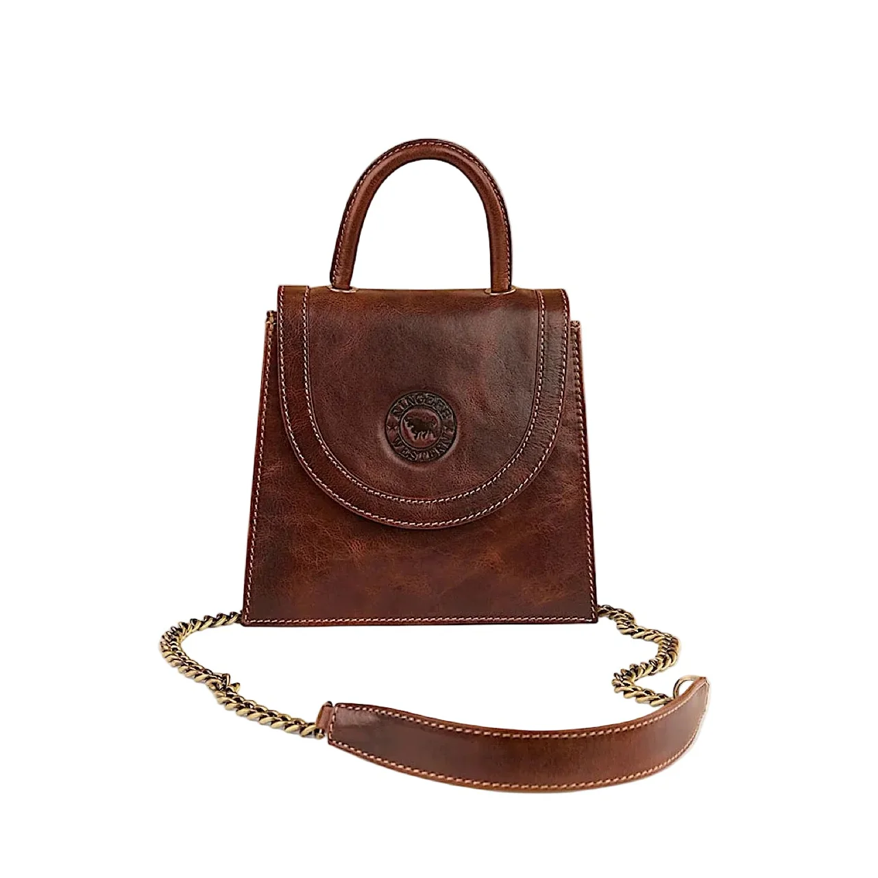 Ringers Western Toro Emenzo Hand Bag - Cognac
