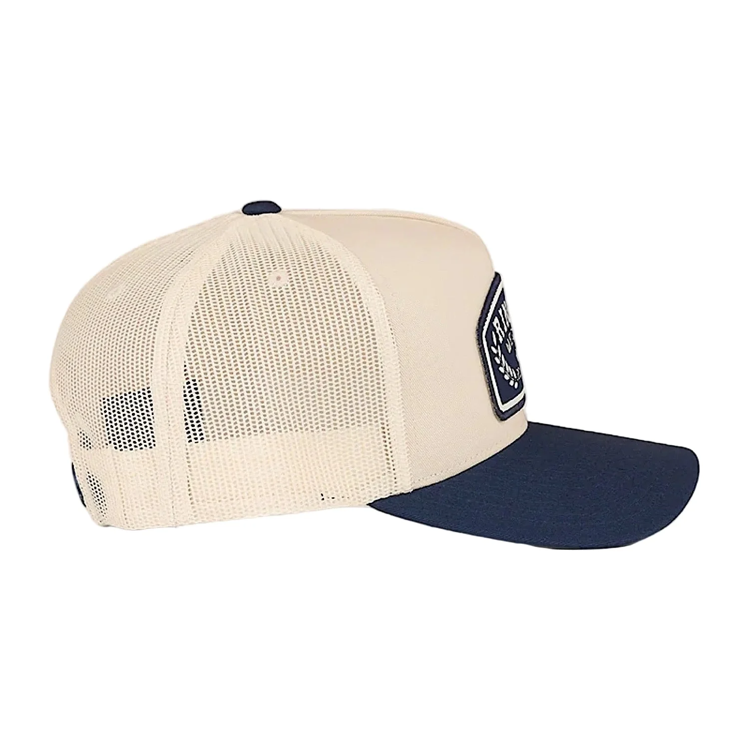 Ringers Western Wheatbelt Trucker Cap - Off White/Navy - Image 3