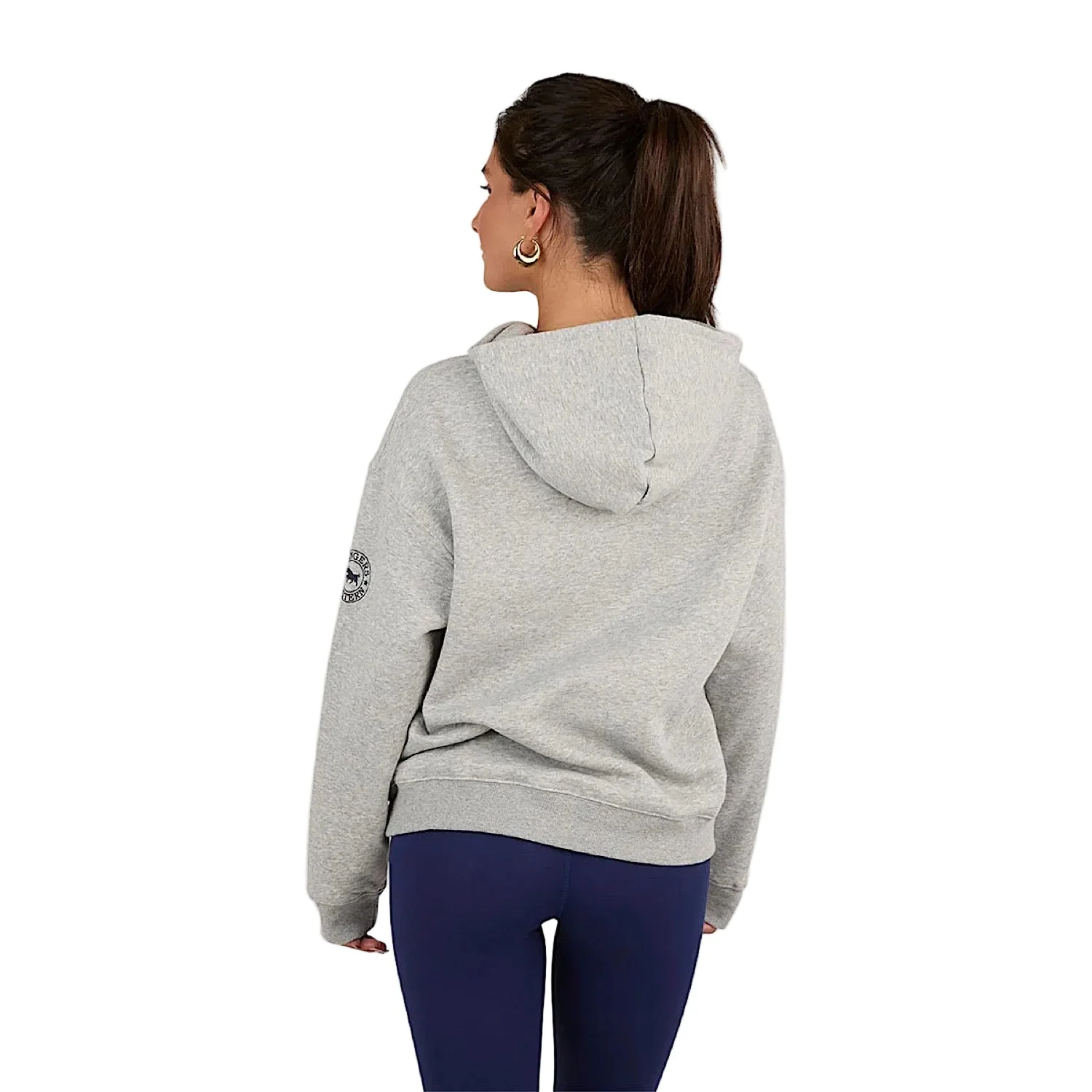 Ringers Western Women's Ace Oversized Hoodie - Grey Marle - Image 2