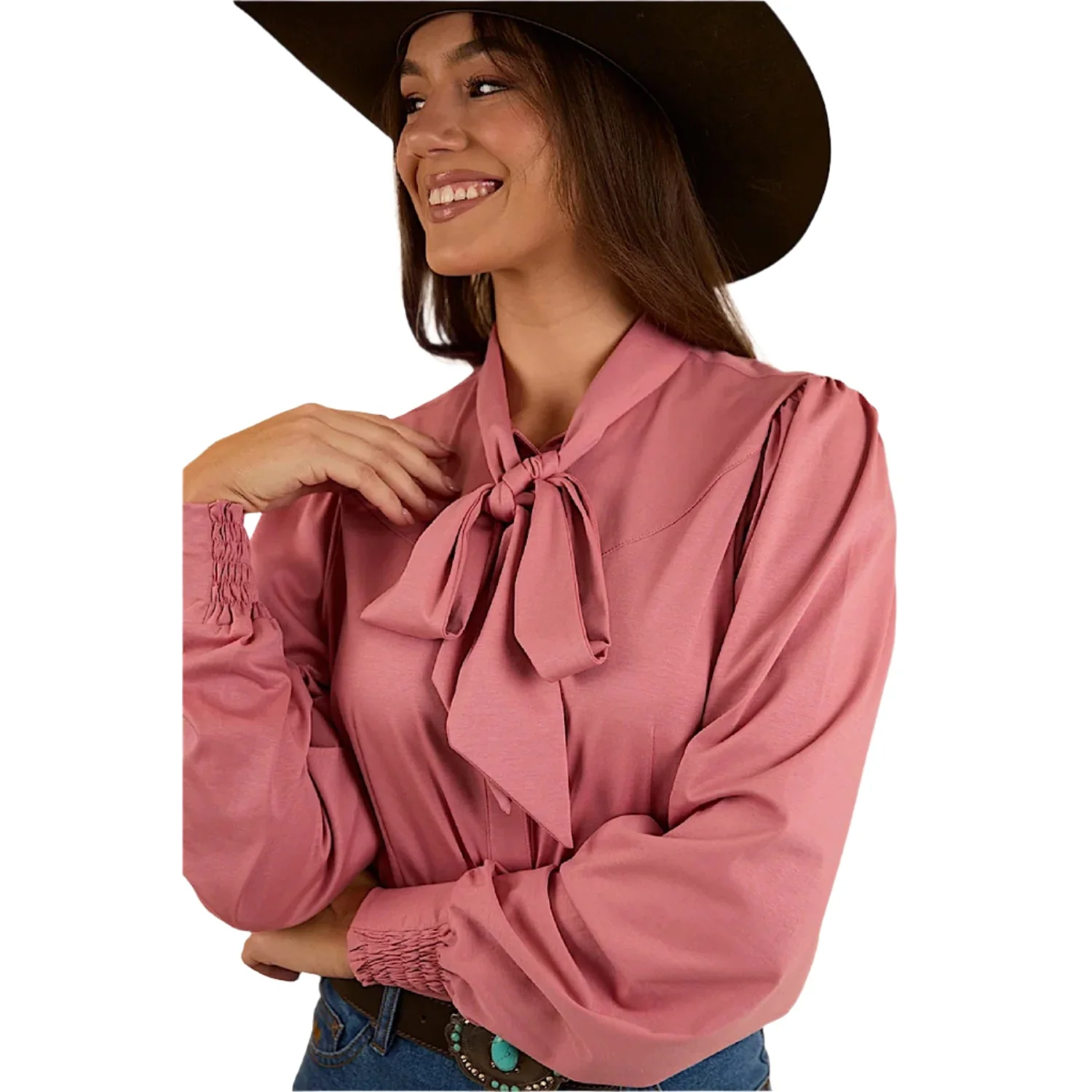 Ringers Western Women's Adalyn Blouse - Rose - Image 3