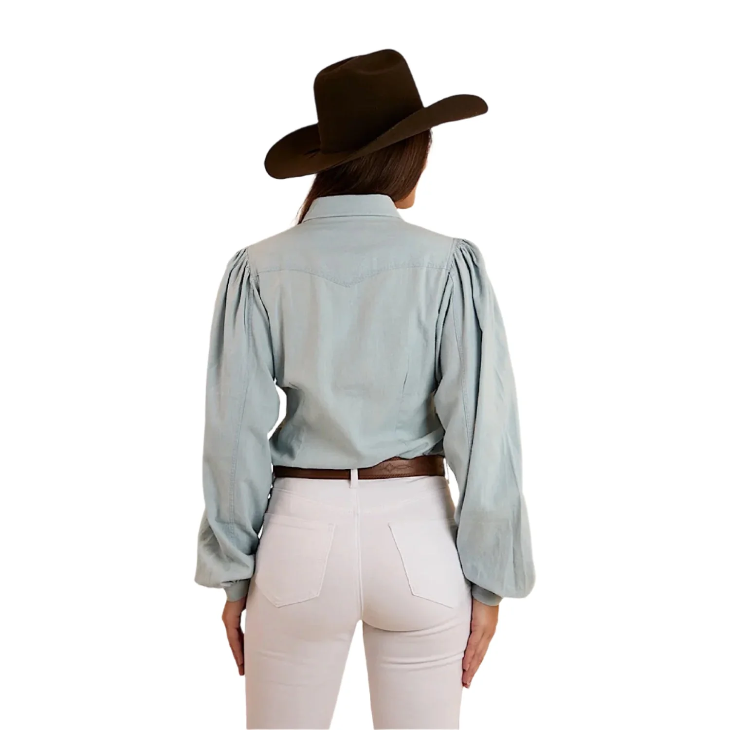 Ringers Western Women's Camila Blouse - Chambray - Image 3