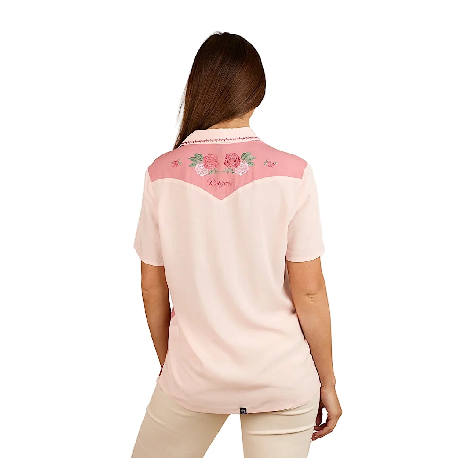 Ringers Western Women's Country Rose Shirt - Dusty Rose - Image 2