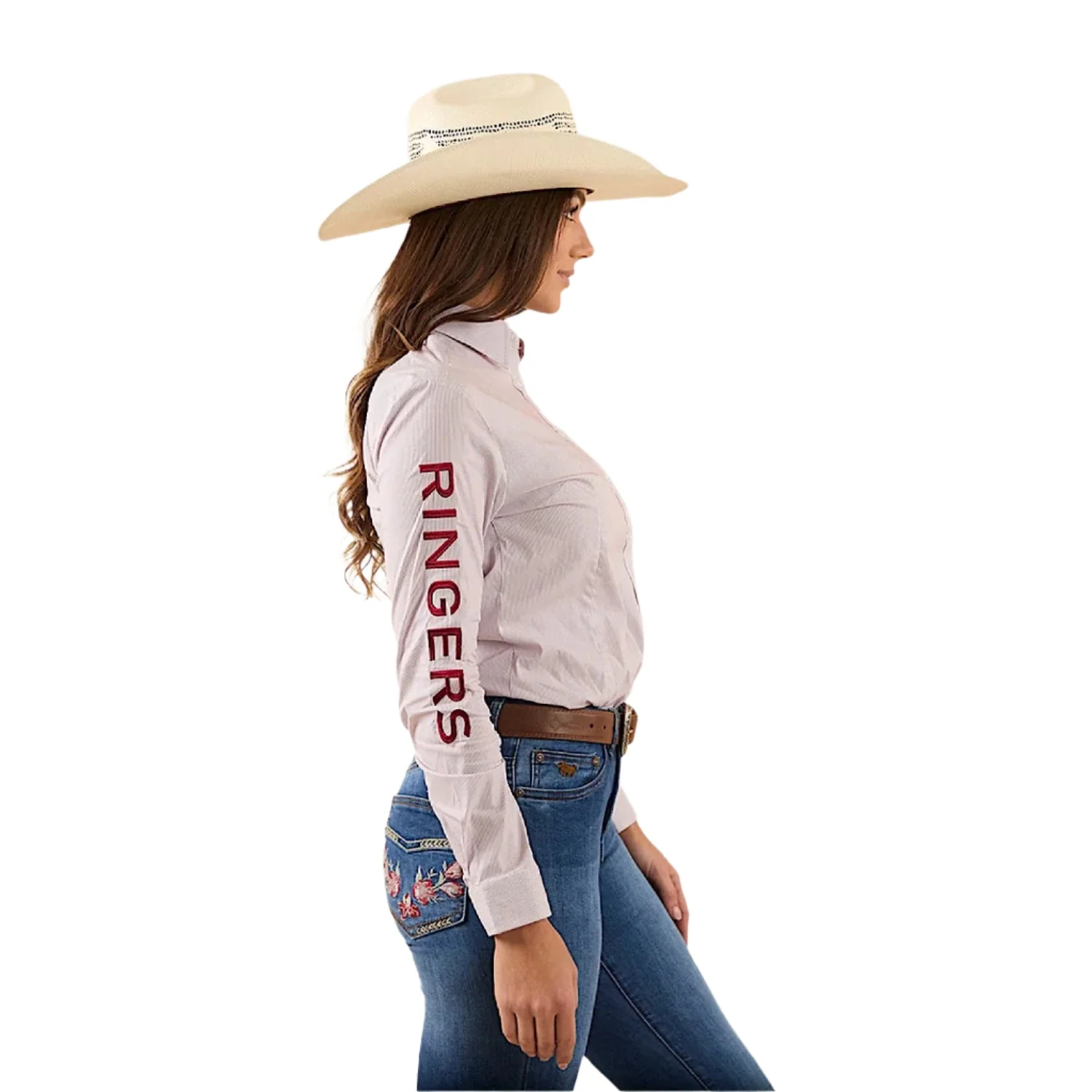 Ringers Western Women's Faith Dress Shirt - Rose - Image 3