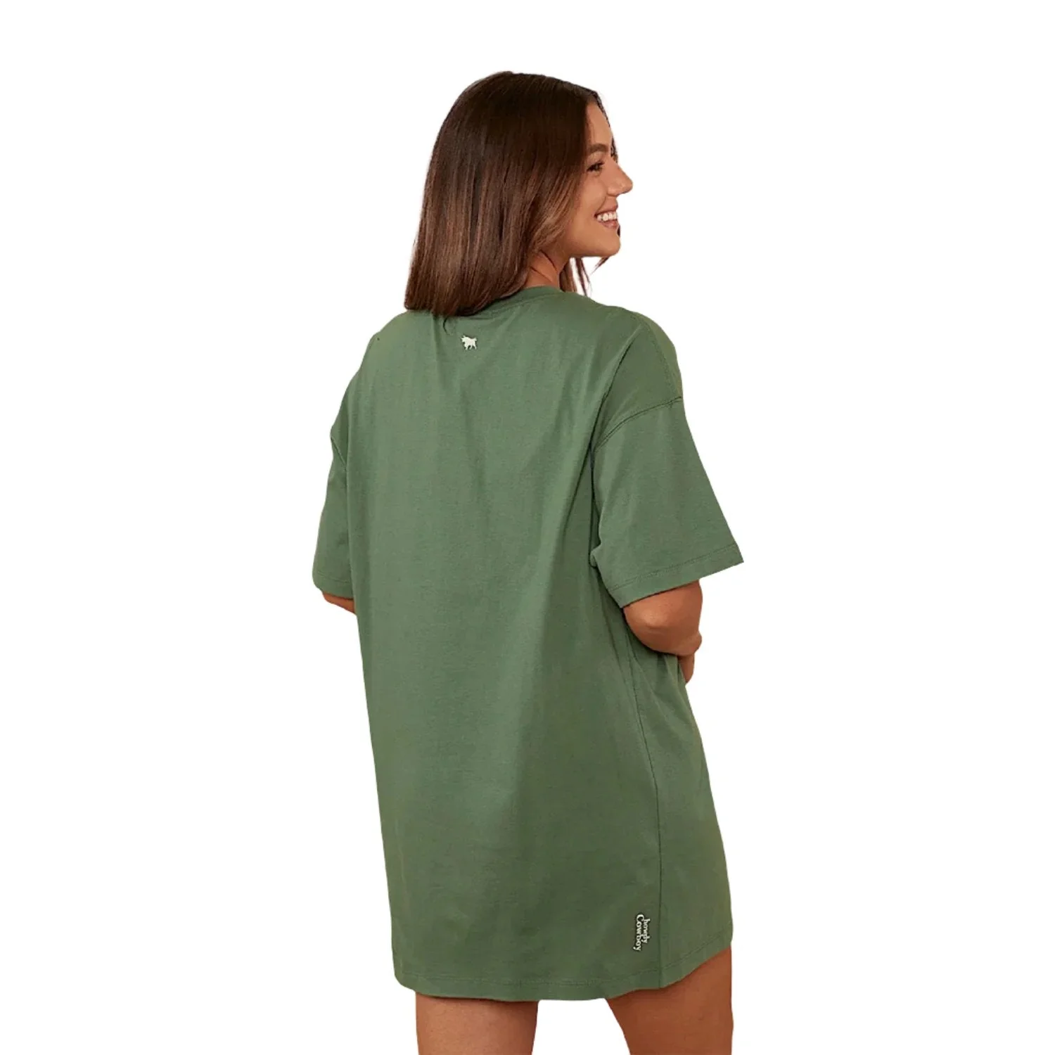 Ringers Western Women's Journey T-Shirt Dress - Cactus Green - Image 3