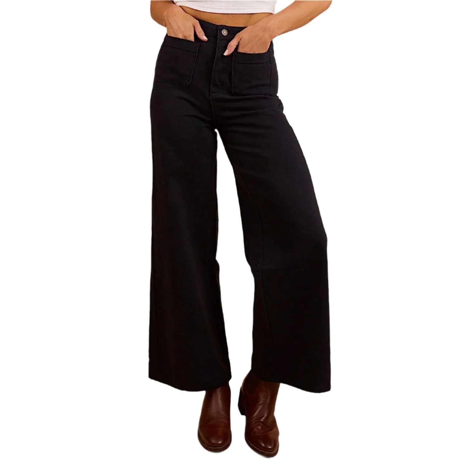 Ringers Western Women's Milani Wide Leg Pant - Navy - Image 3