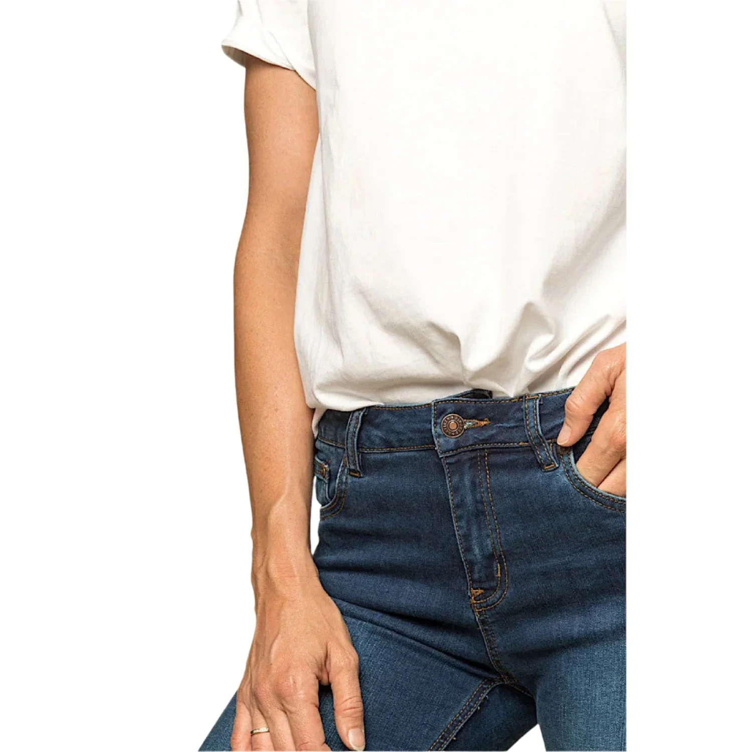 Ringers Western Women's Sophie Mid Rise Skinny Leg Jeans - Classic Blue - Image 3