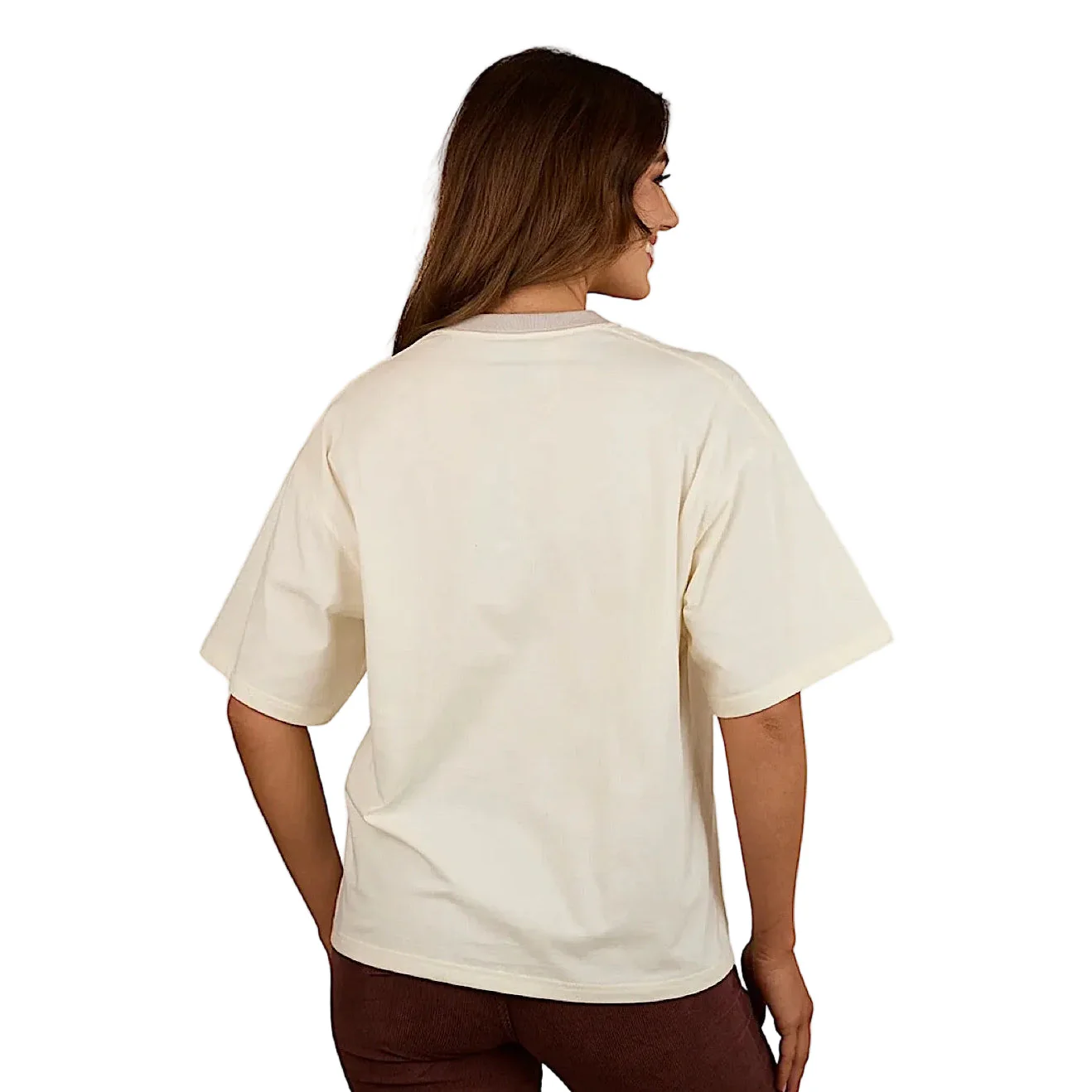 Ringers Western Women's Stampede Oversized Shirt - Bone - Image 3