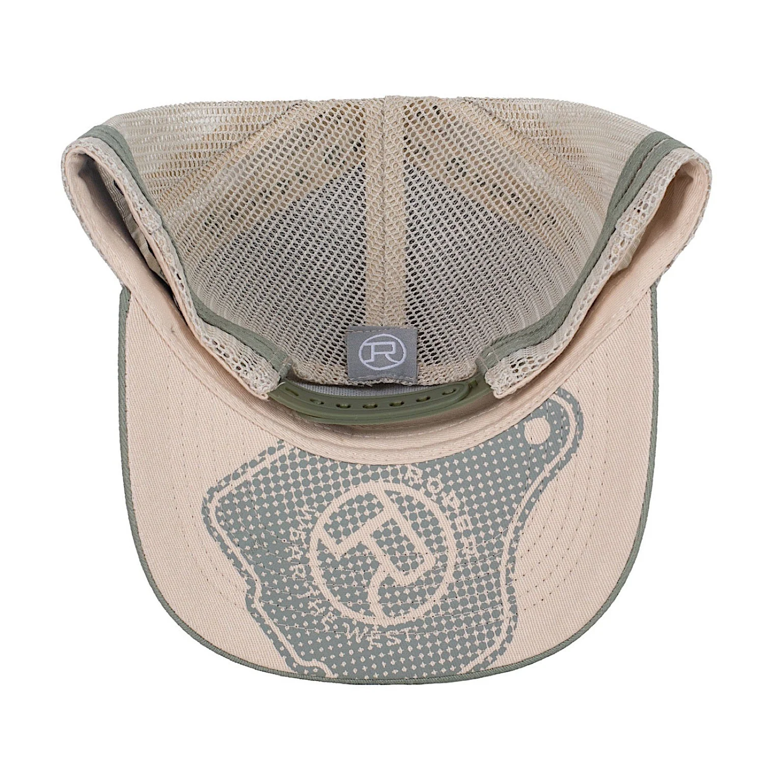 Roper Cattle Tag Trucker Cap - Olive Green - Image 2
