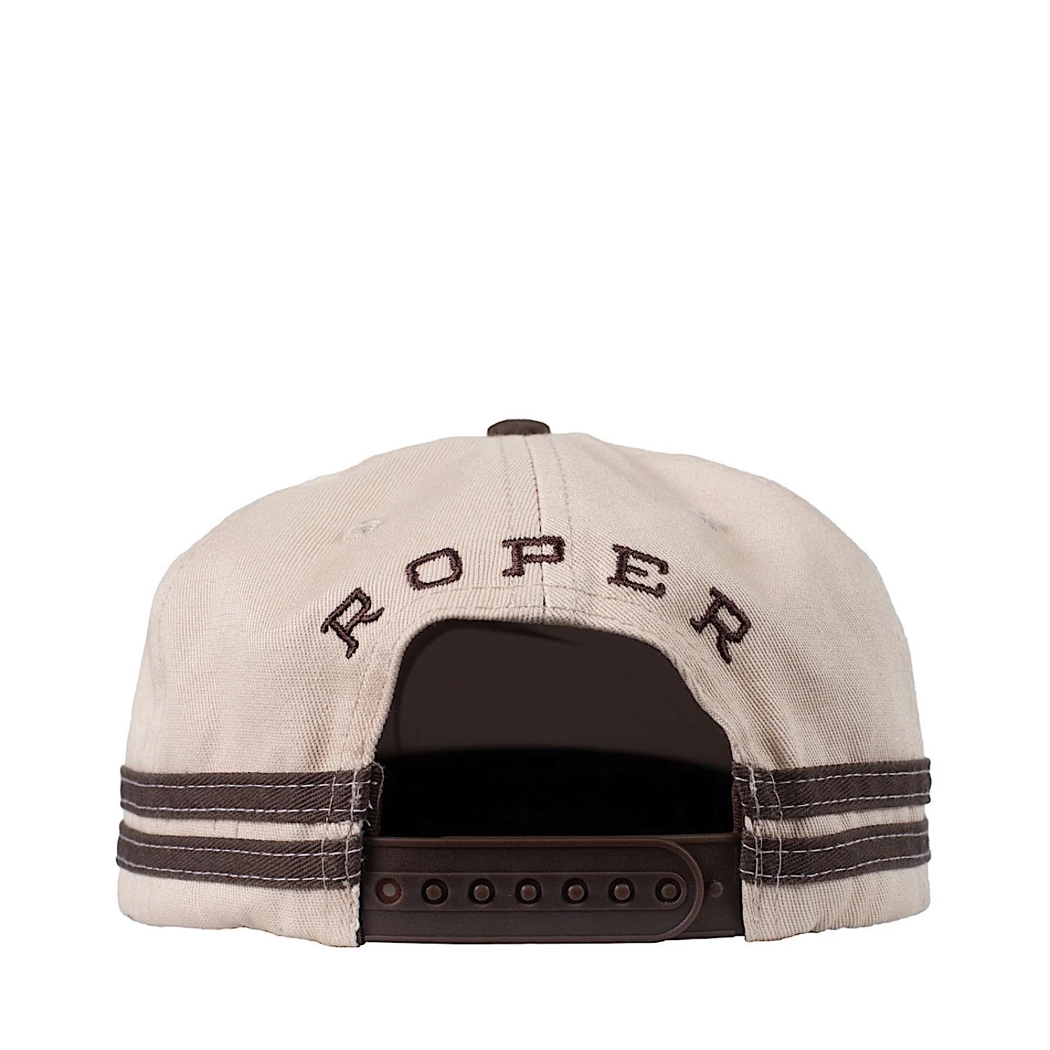 Roper Logo Cap - Chocolate/Stone - Image 2