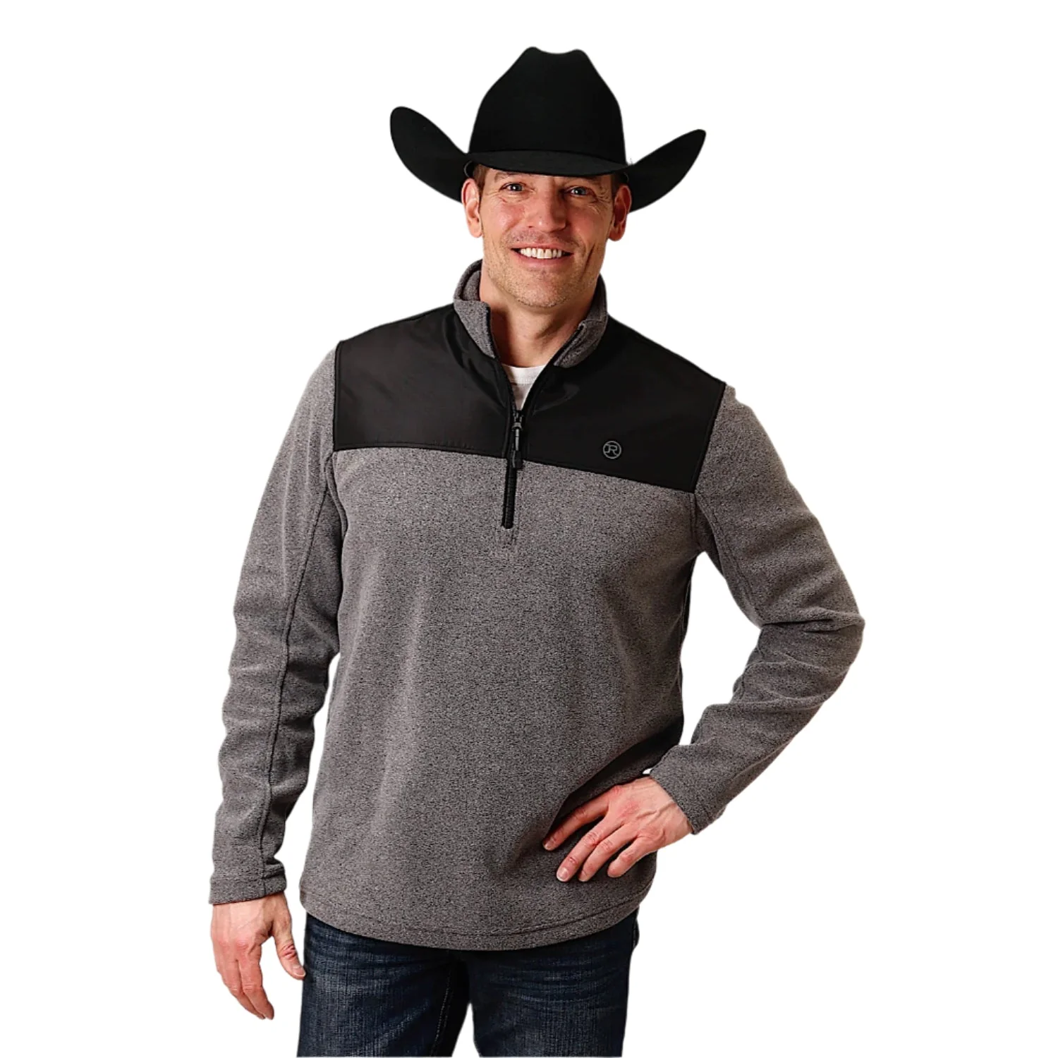 Roper Men's Fleece Pullover - Grey