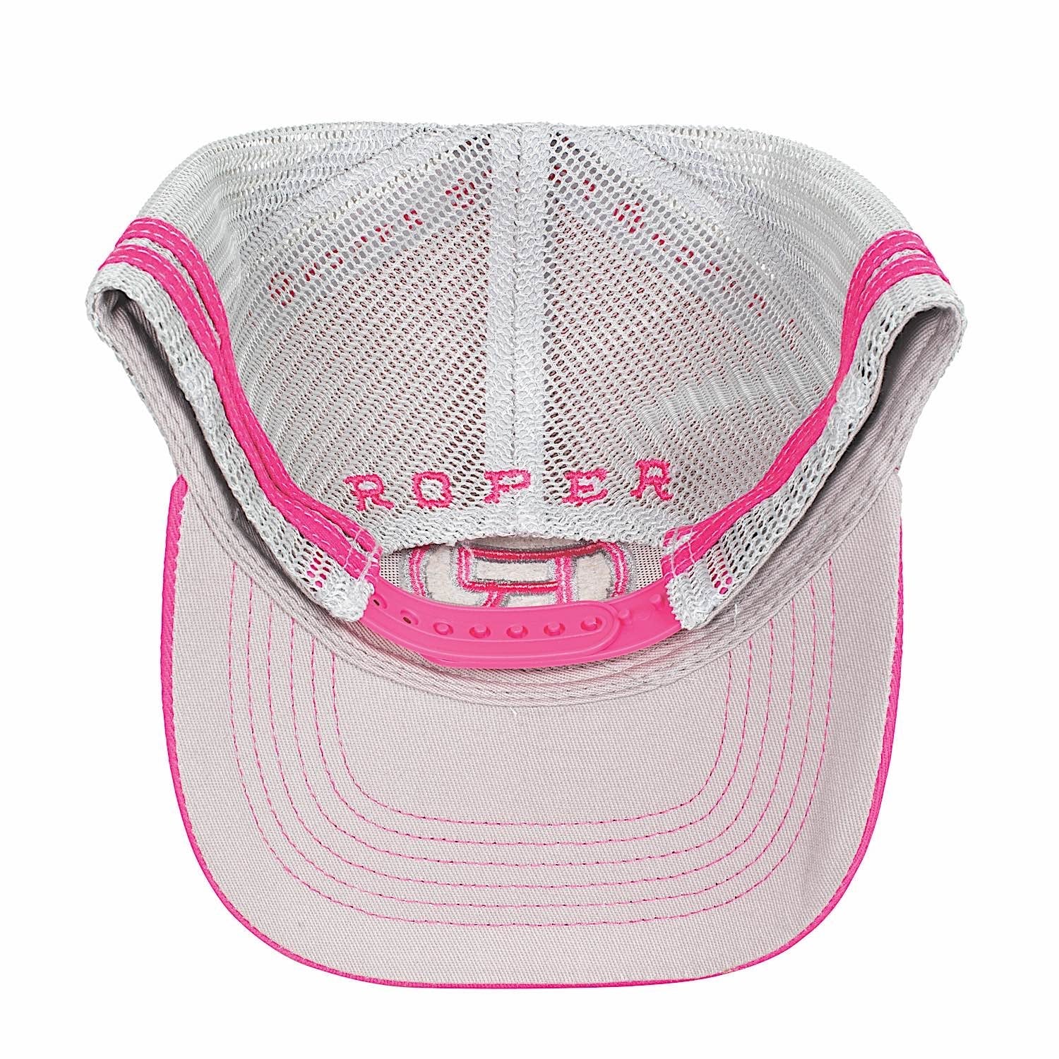 Roper Trucker Cap - Hot Pink - Image 2