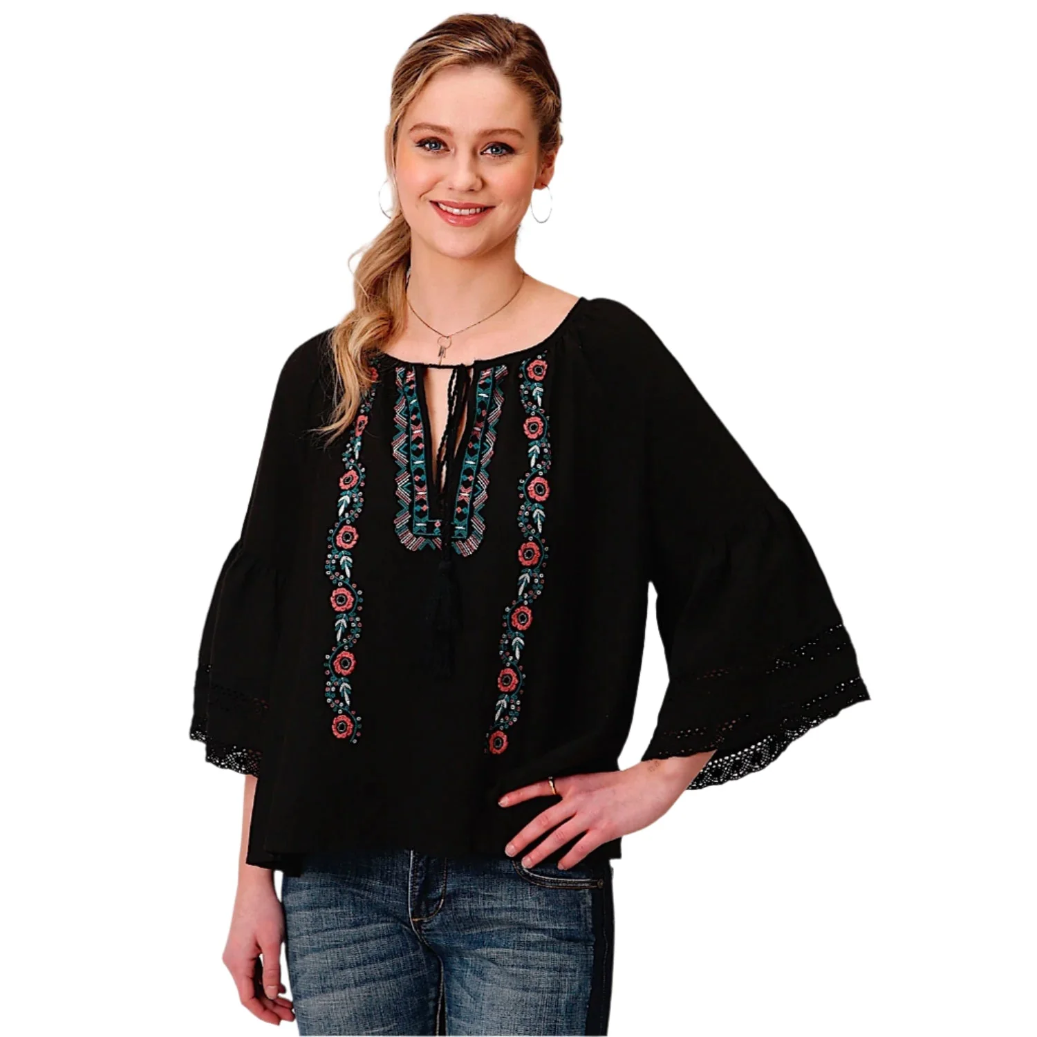 Roper Women's Five Star Collection Blouse - Black