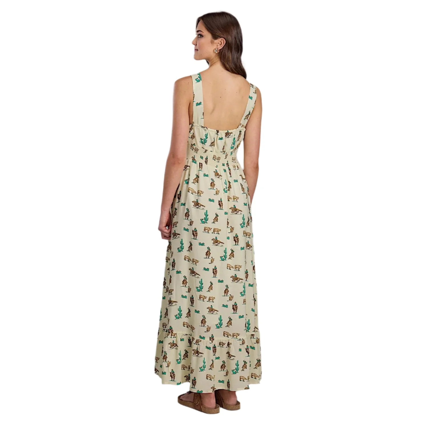 Roper Women's Five Star Collection Sleeveless Dress - Print White - Image 2