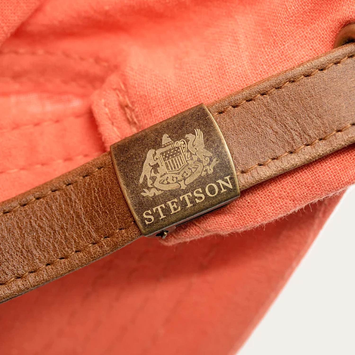 Stetson Linen Ball Cap - Orange - Image 2