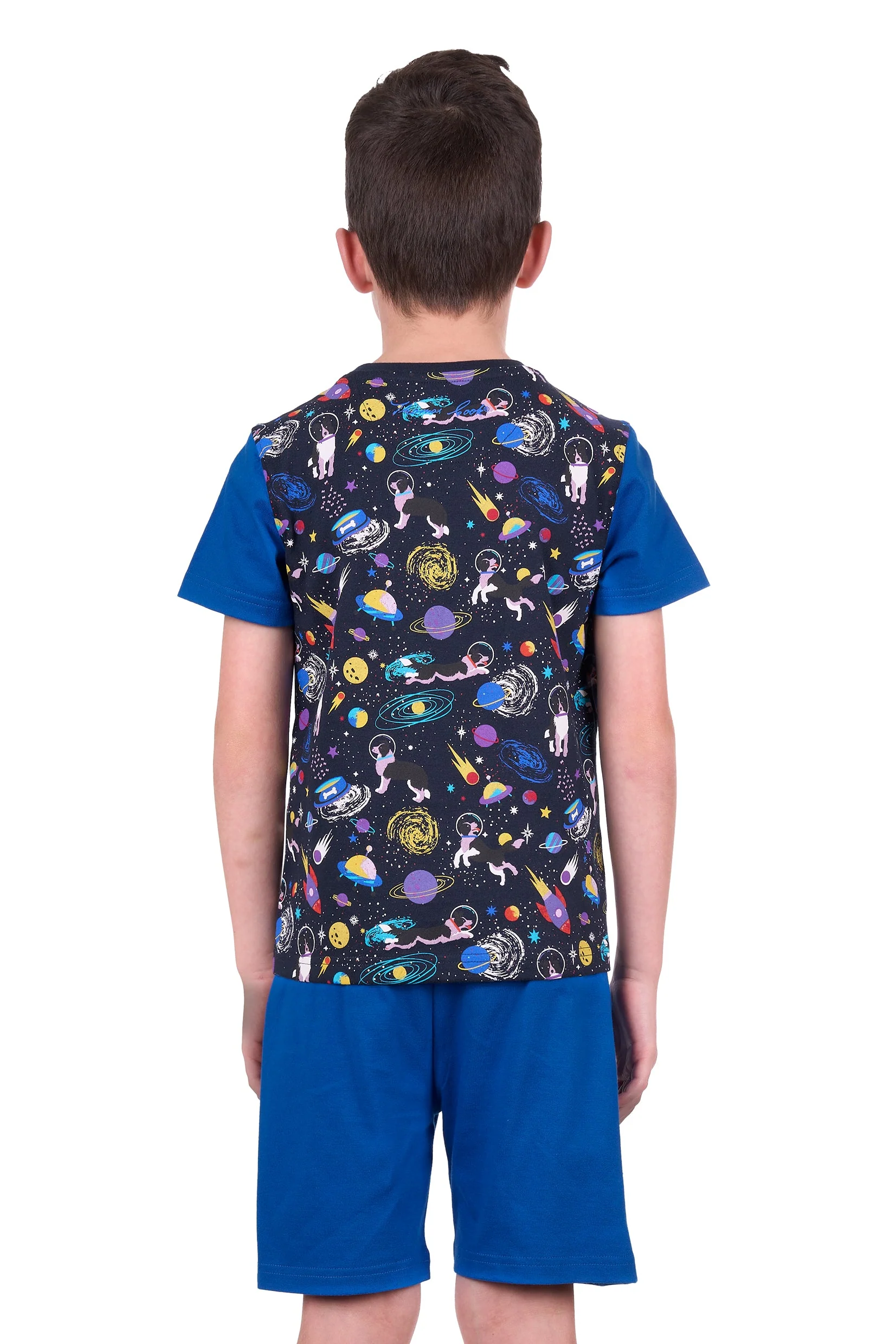 Thomas Cook Boy's Dogs In Space Pjs Navy/Royal - Image 2