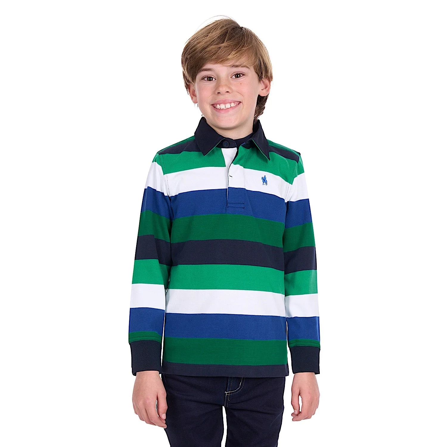Thomas Cook Boy's Gary Rugby - Blue / Green