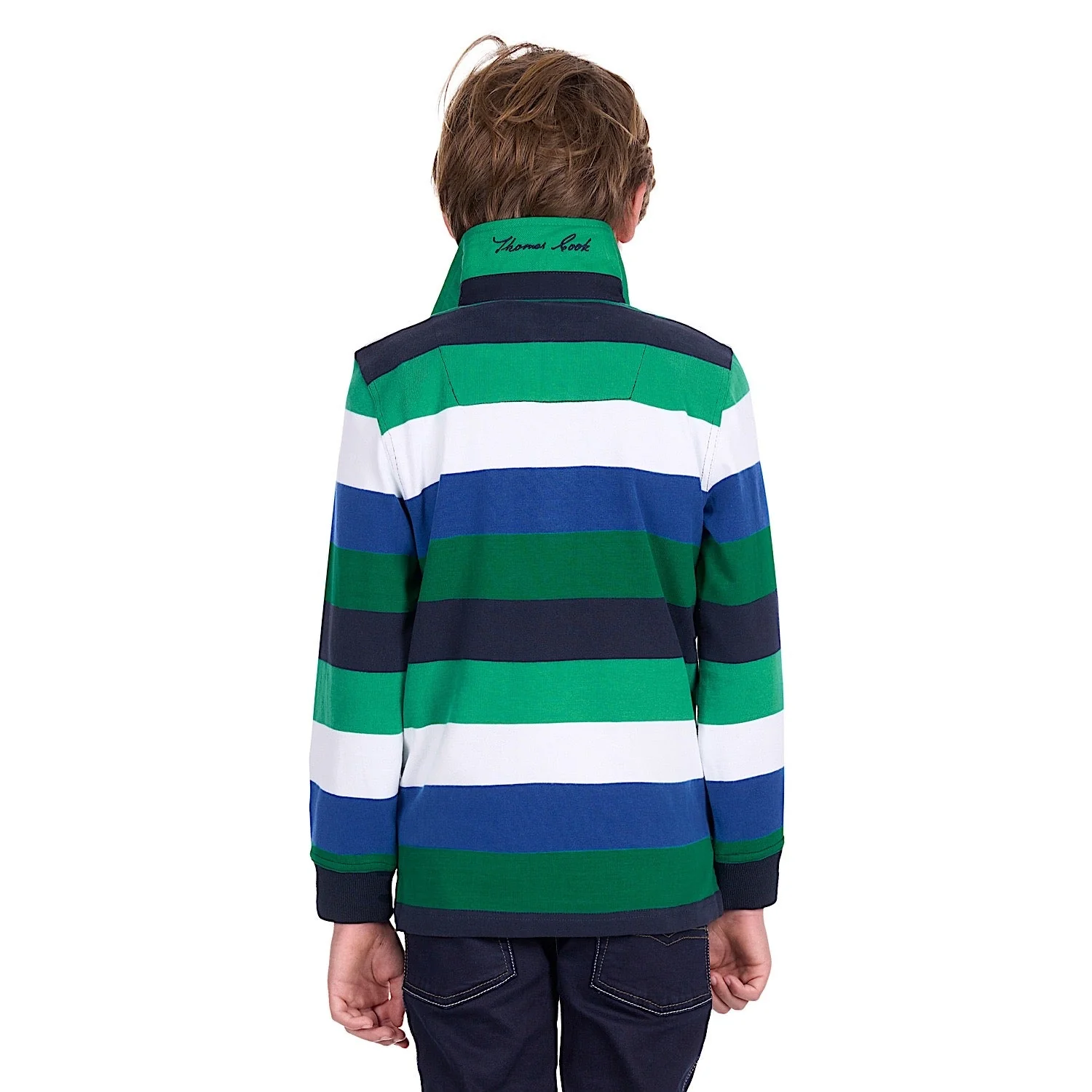 Thomas Cook Boy's Gary Rugby - Blue / Green - Image 3