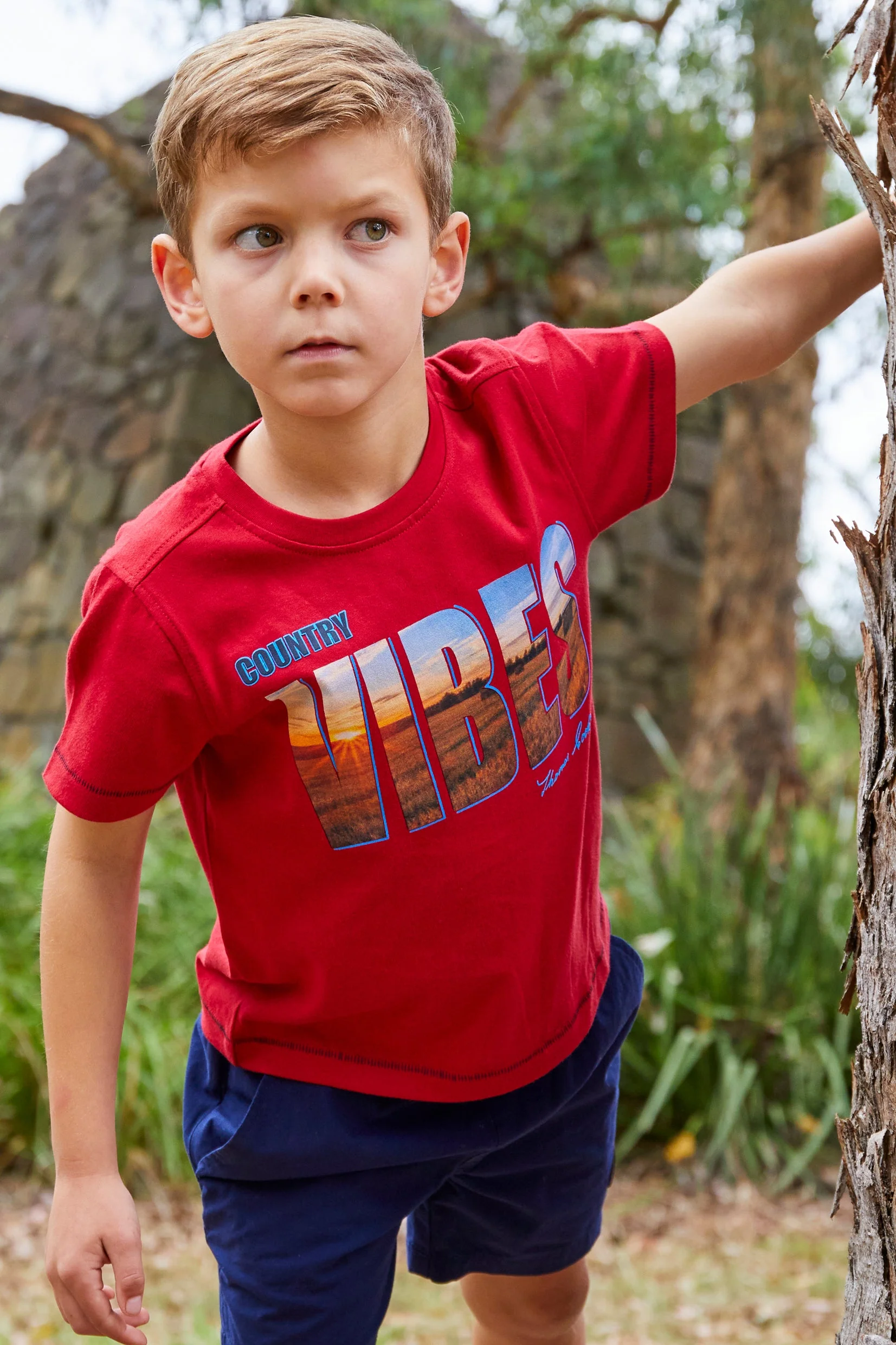Thomas Cook Boy's Rowan Tee Red - Image 2