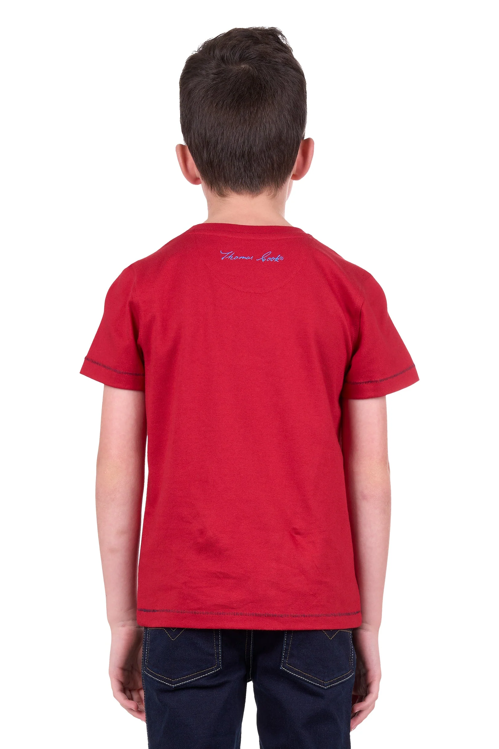 Thomas Cook Boy's Rowan Tee Red - Image 3