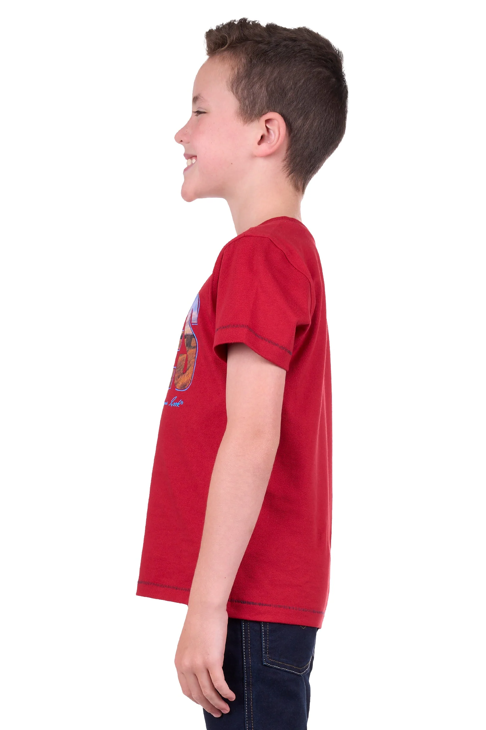 Thomas Cook Boy's Rowan Tee Red - Image 4