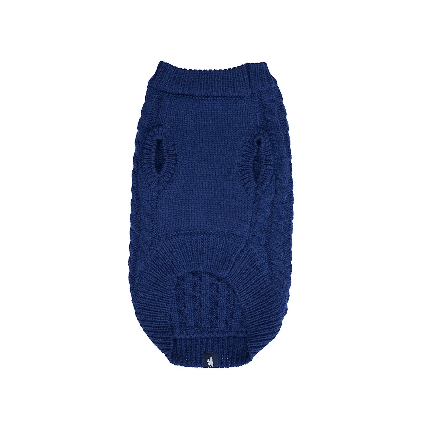 Thomas Cook Cable Knit Dog Jumper Navy - Image 2