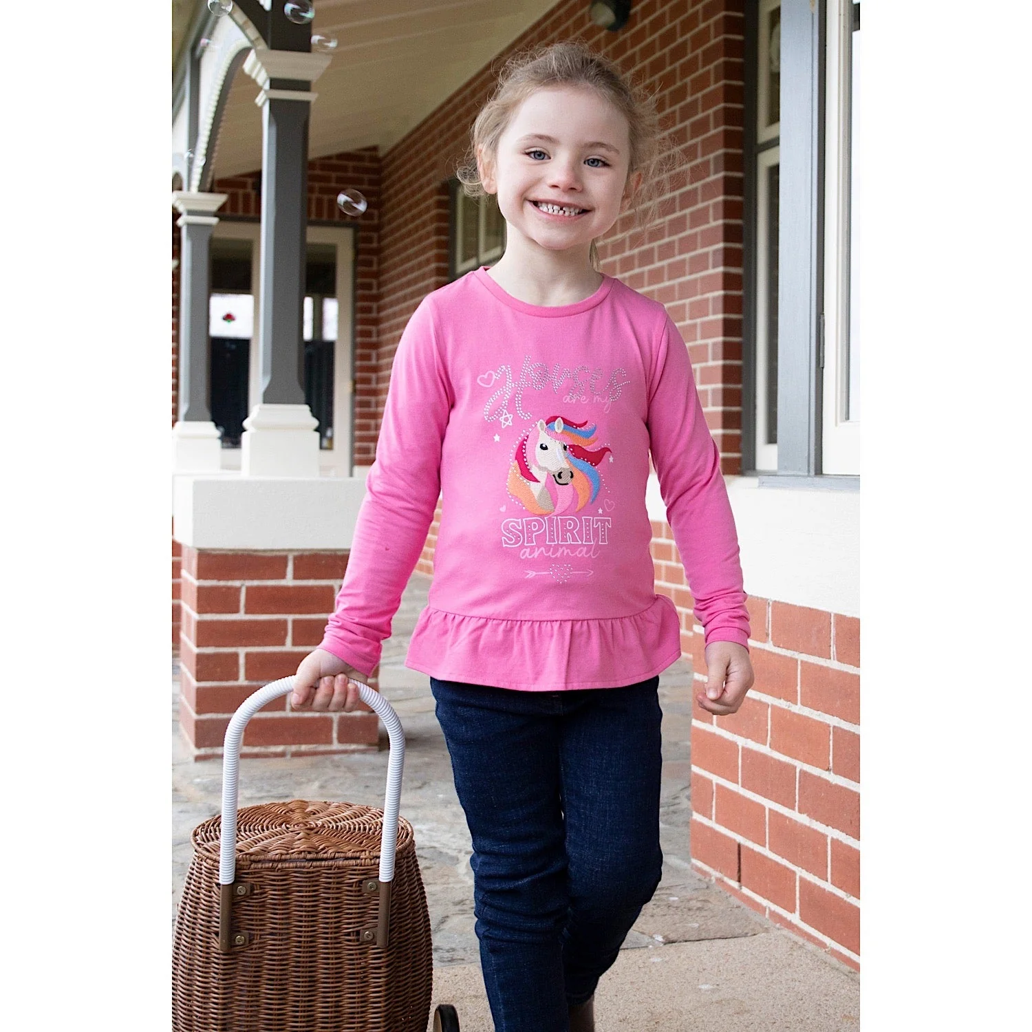 Thomas Cook Girls Aria Long Sleeve Tee Rose - Image 4