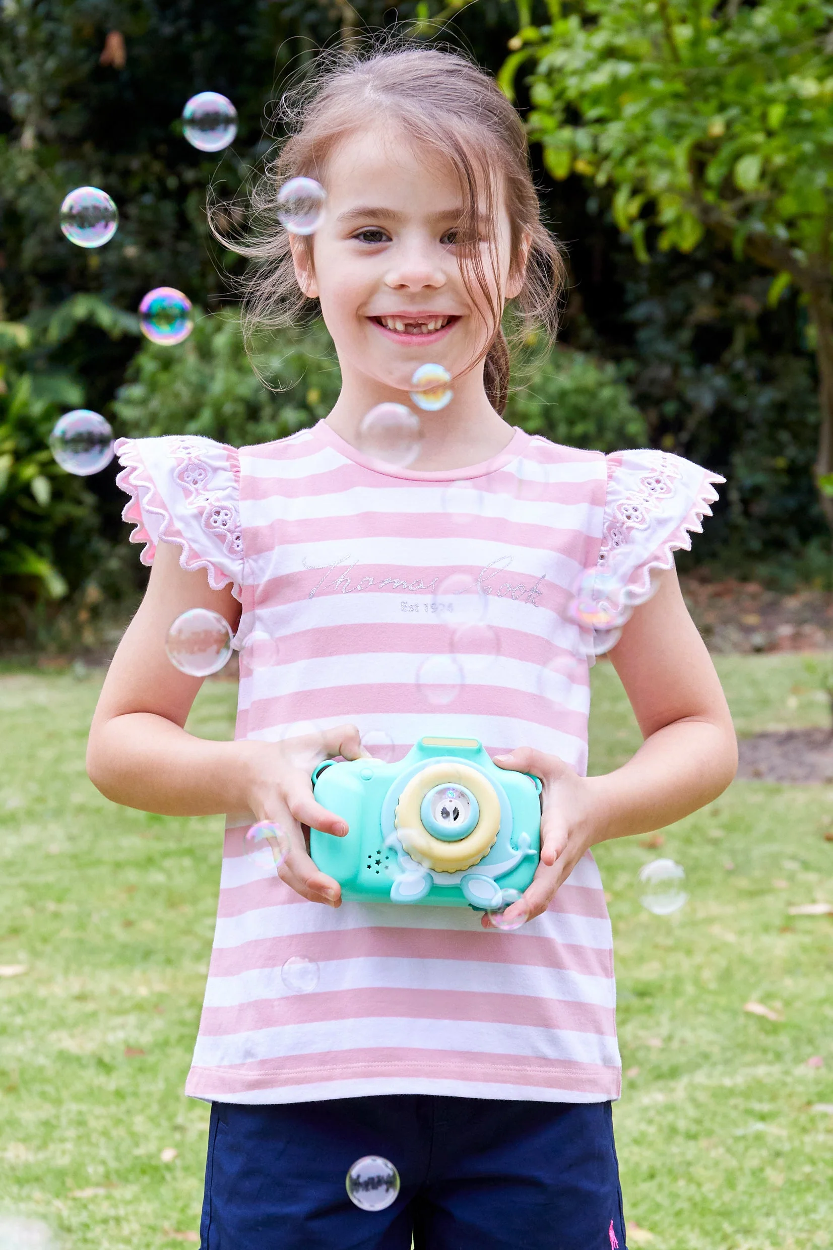 Thomas Cook Girl's Eva Tee Pink/White - Image 2