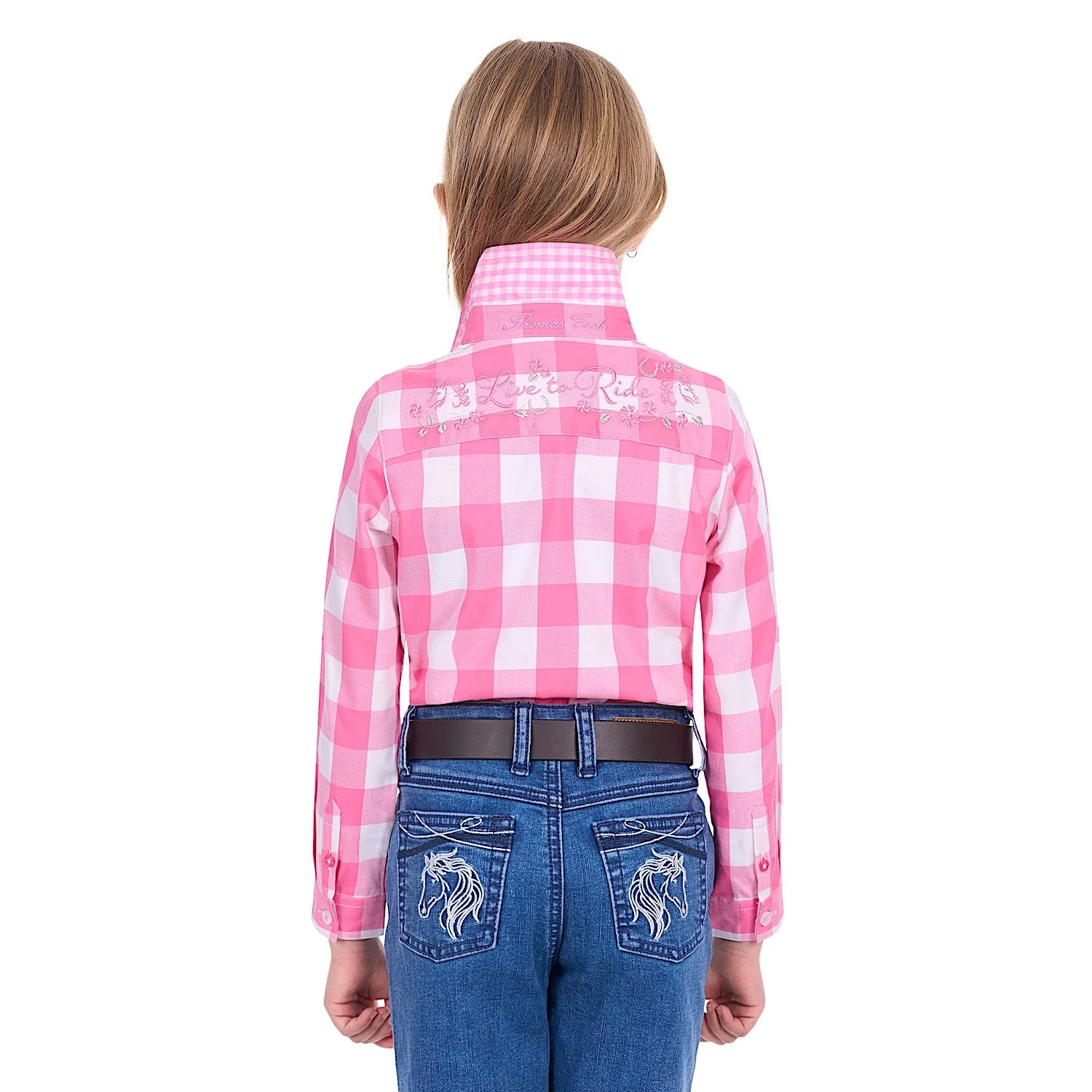 Thomas Cook Girl's Tamara Shirt - Pink / White - Image 2