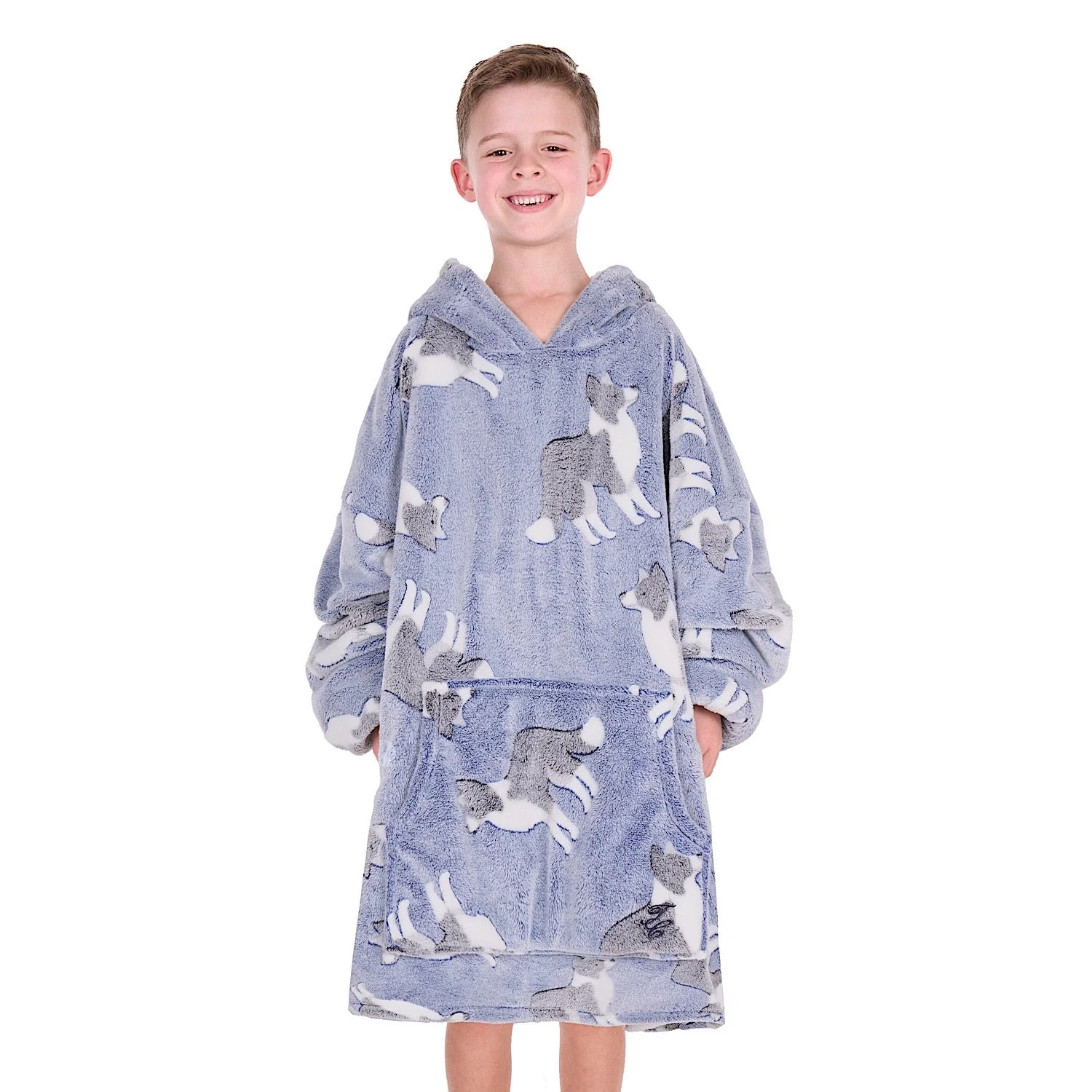 Thomas Cook Kid's Dog Snuggle Hoodie - Blue
