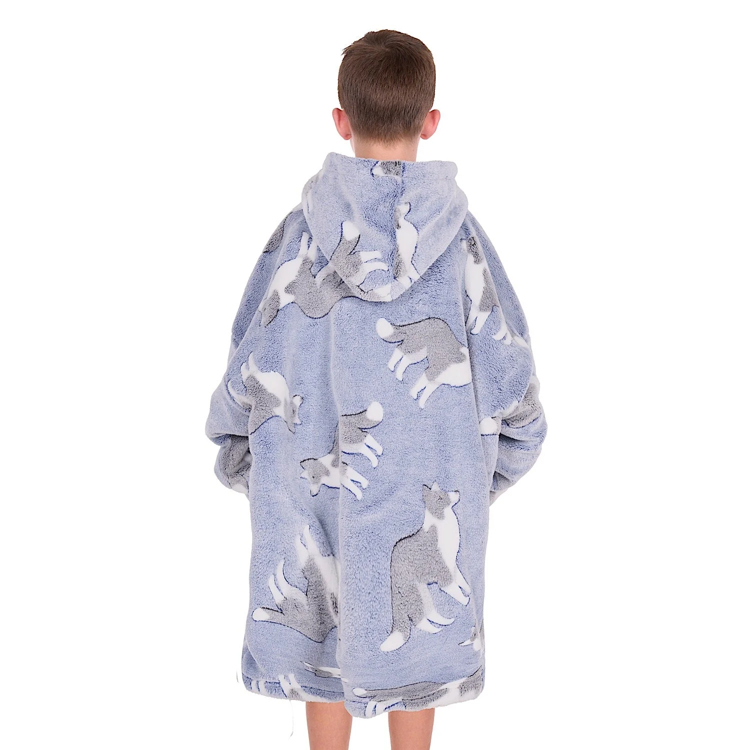 Thomas Cook Kid's Dog Snuggle Hoodie - Blue - Image 2
